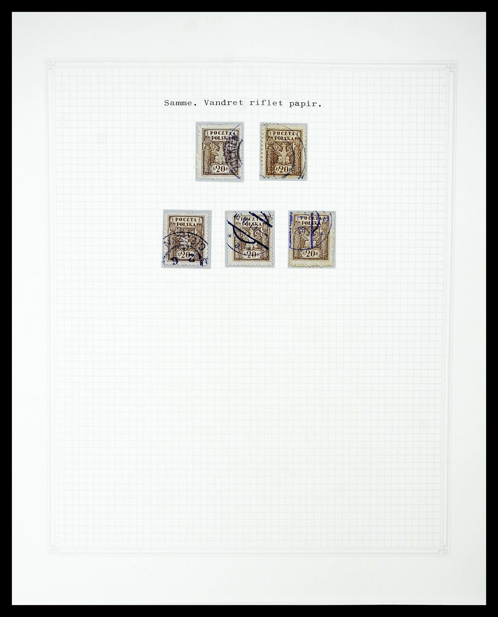 34564 097 - Postzegelverzameling 34564 Polen 1919-1928.