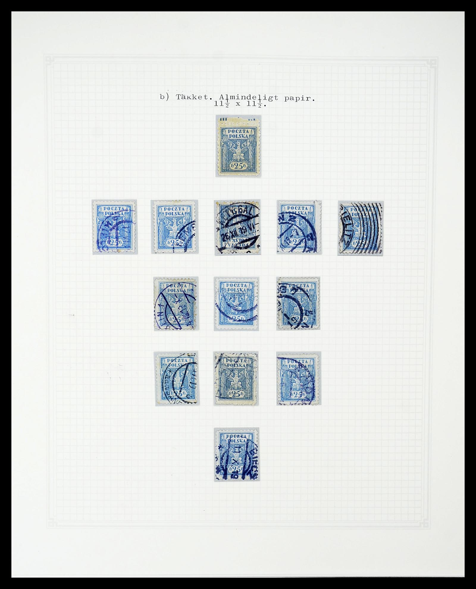 34564 100 - Postzegelverzameling 34564 Polen 1919-1928.