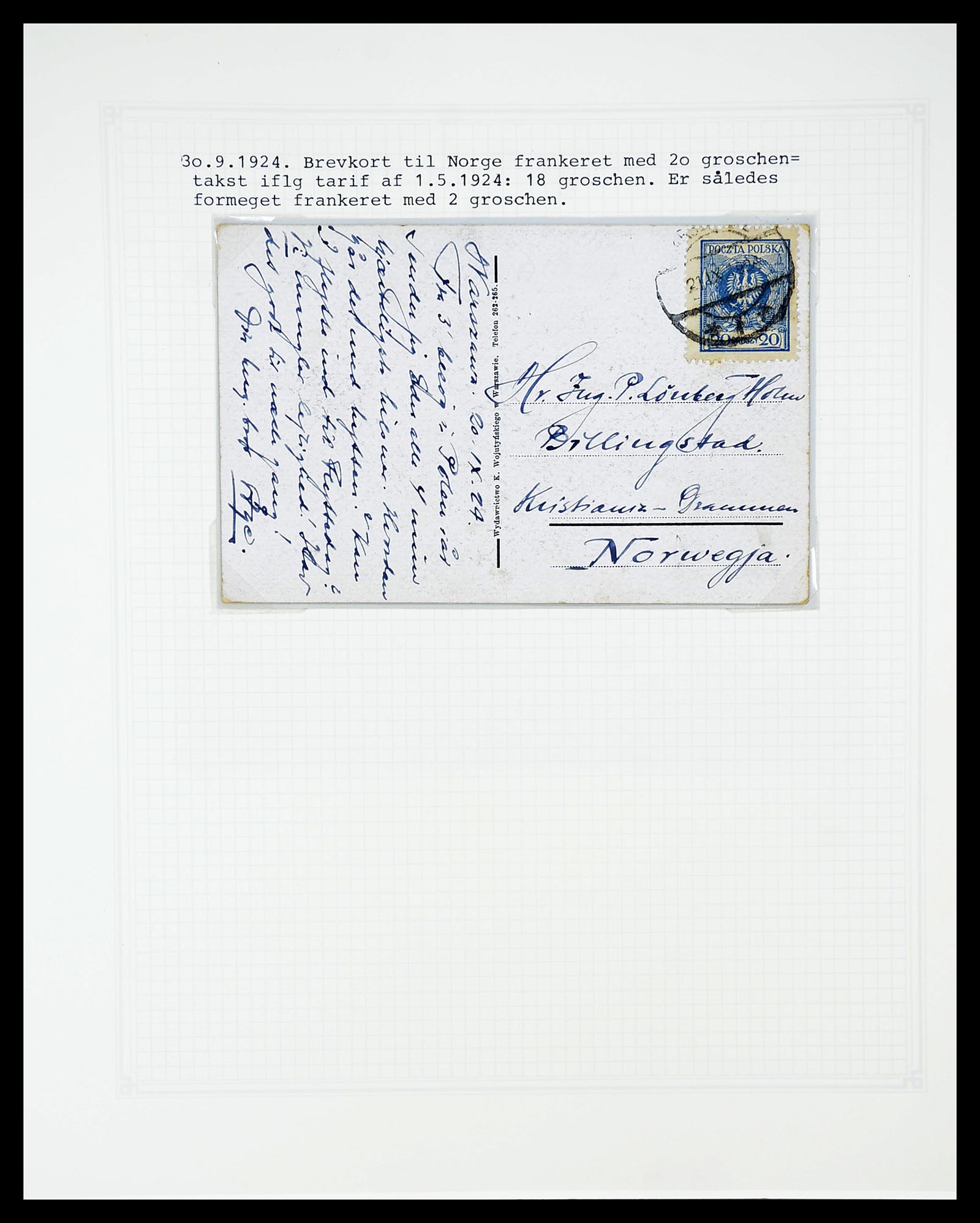 34564 606 - Postzegelverzameling 34564 Polen 1919-1928.