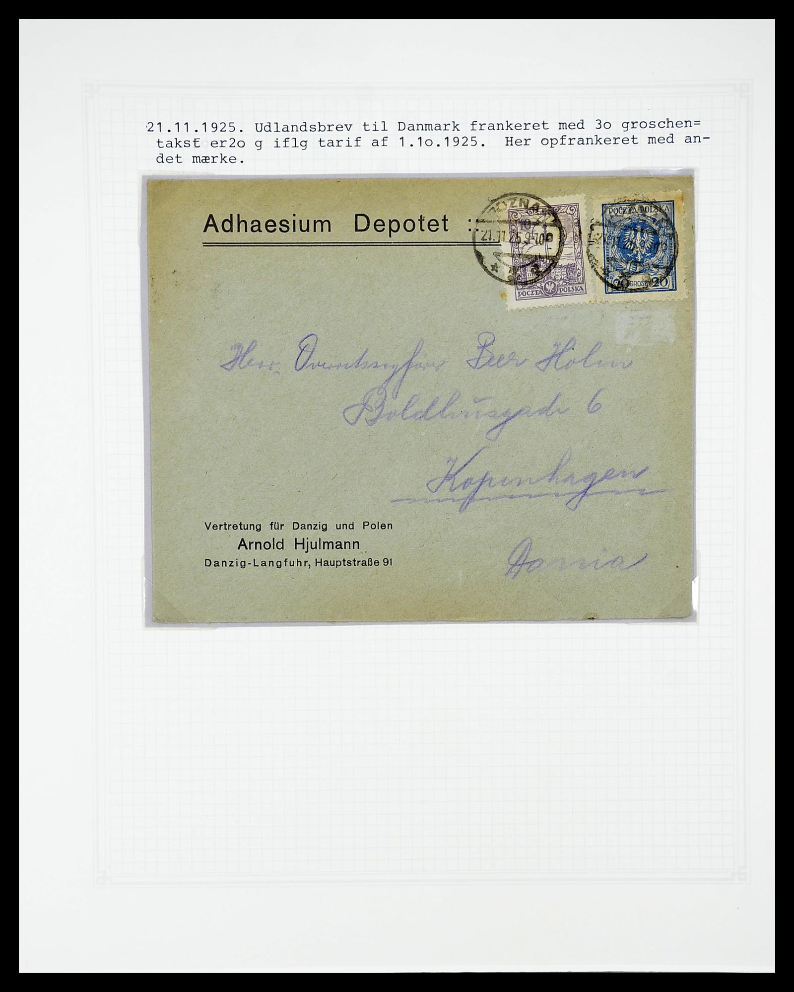 34564 607 - Postzegelverzameling 34564 Polen 1919-1928.