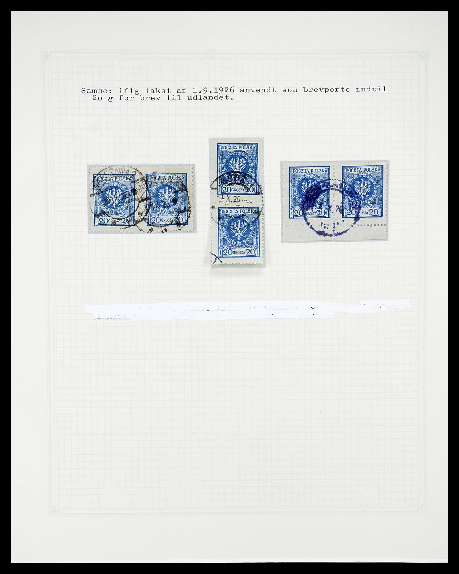 34564 608 - Postzegelverzameling 34564 Polen 1919-1928.