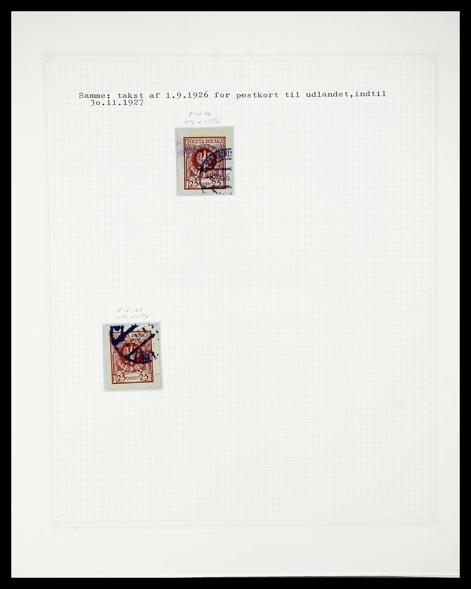 34564 612 - Postzegelverzameling 34564 Polen 1919-1928.