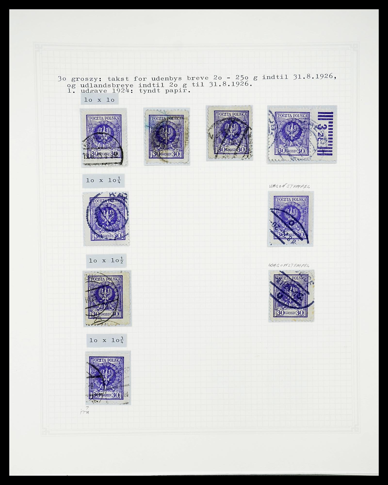 34564 615 - Postzegelverzameling 34564 Polen 1919-1928.