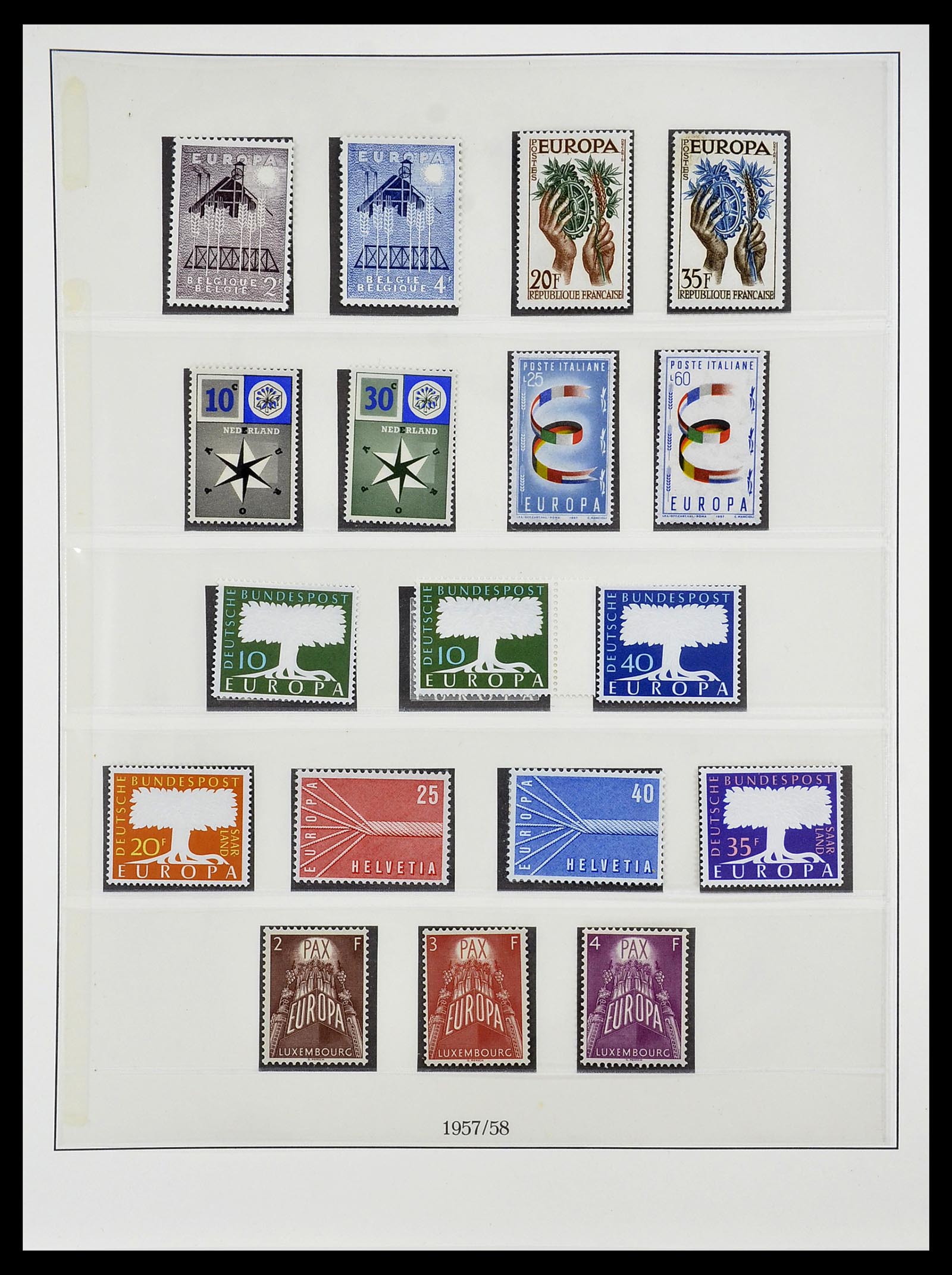 34565 002 - Postzegelverzameling 34565 Europa CEPT 1956-1988.