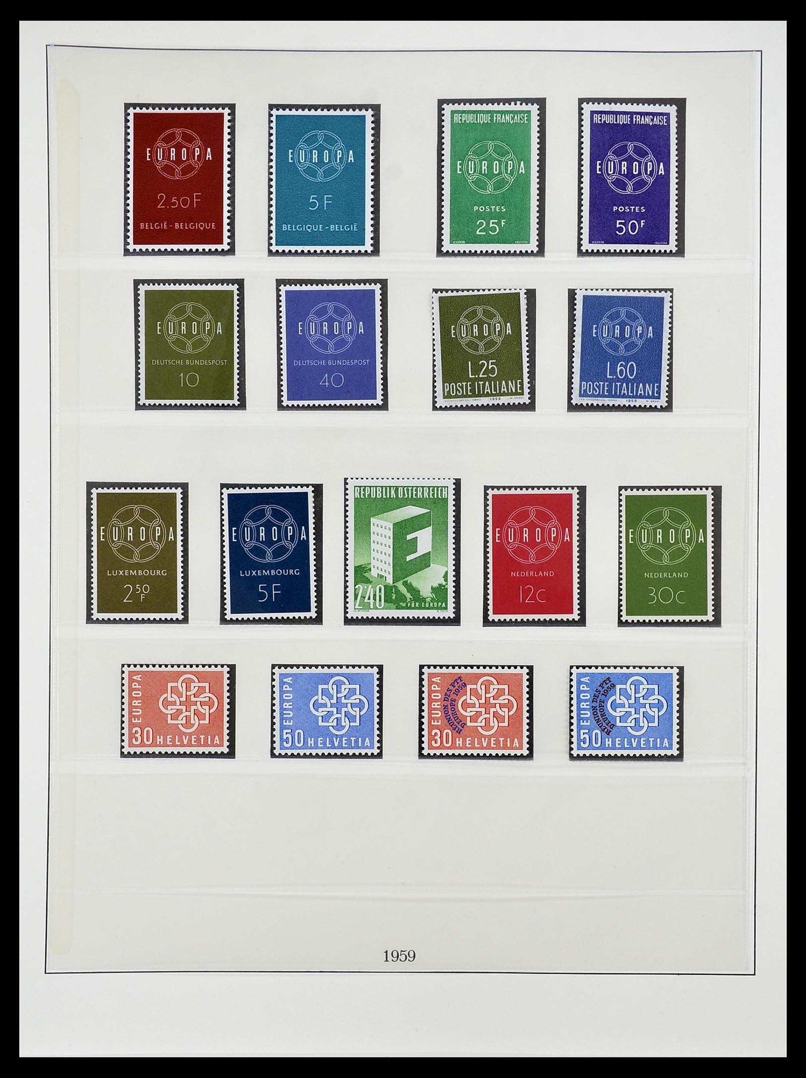 34565 004 - Postzegelverzameling 34565 Europa CEPT 1956-1988.