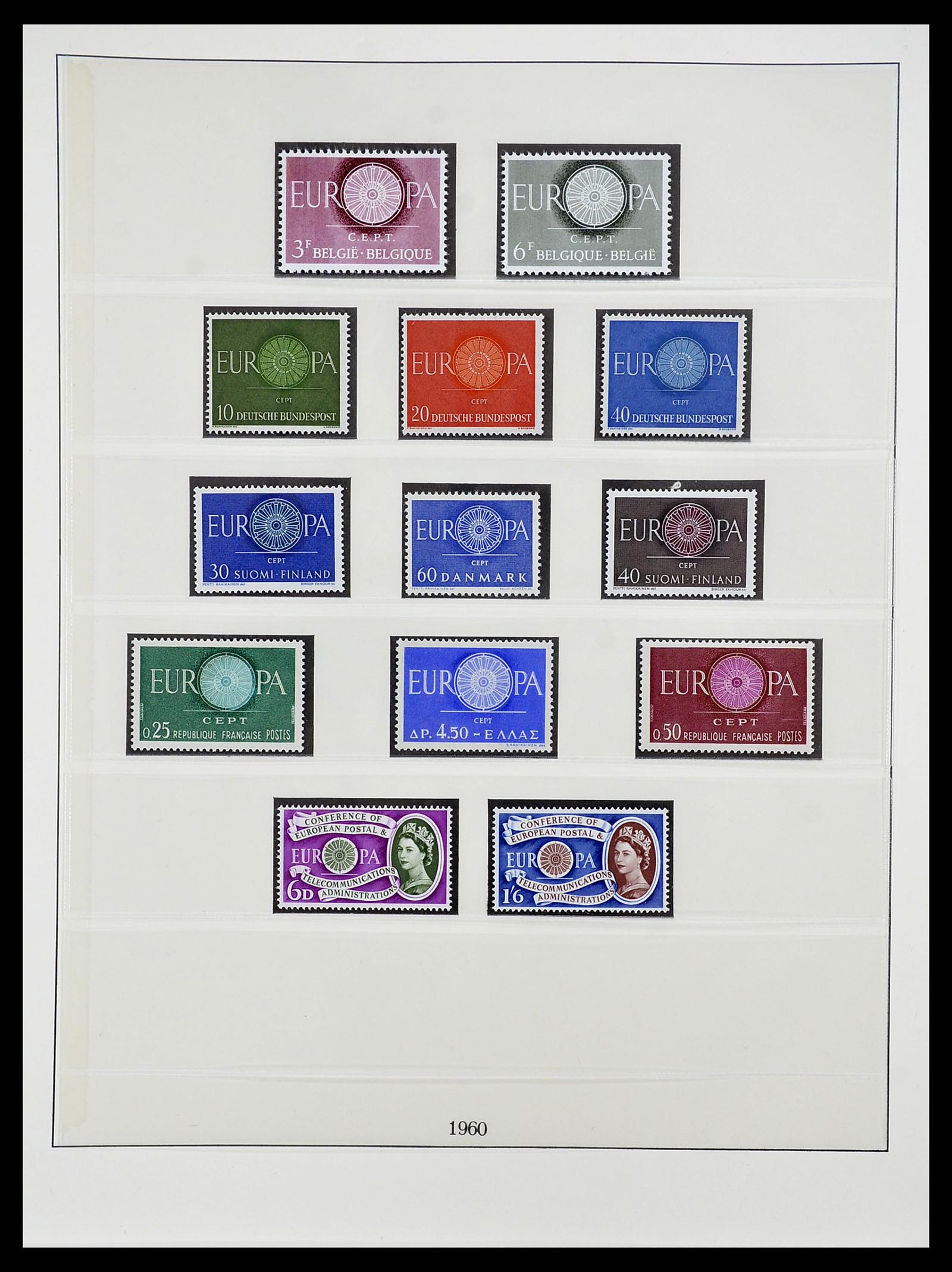 34565 005 - Postzegelverzameling 34565 Europa CEPT 1956-1988.