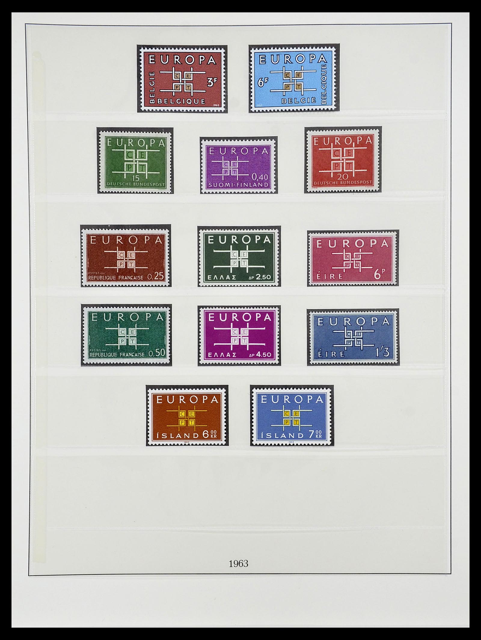 34565 013 - Postzegelverzameling 34565 Europa CEPT 1956-1988.