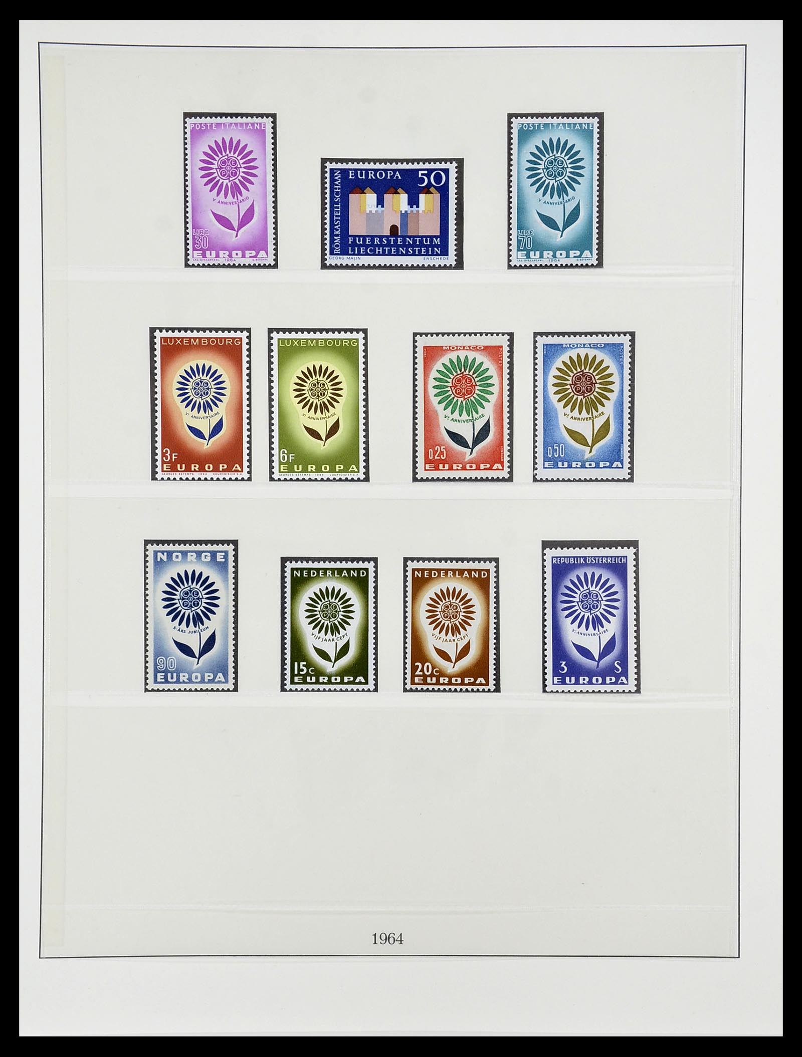 34565 017 - Postzegelverzameling 34565 Europa CEPT 1956-1988.