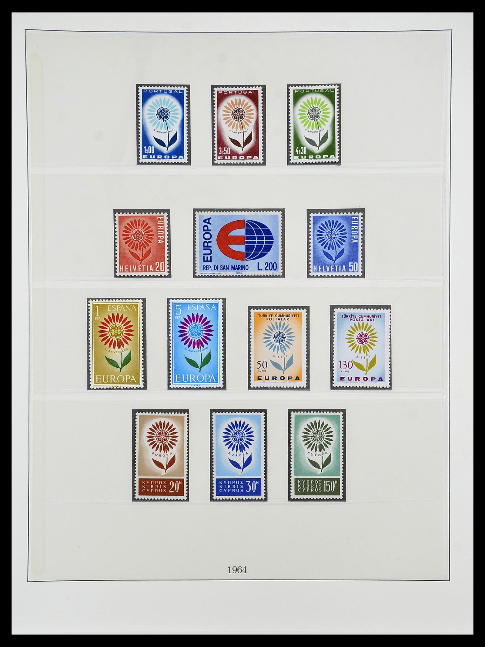 34565 018 - Postzegelverzameling 34565 Europa CEPT 1956-1988.