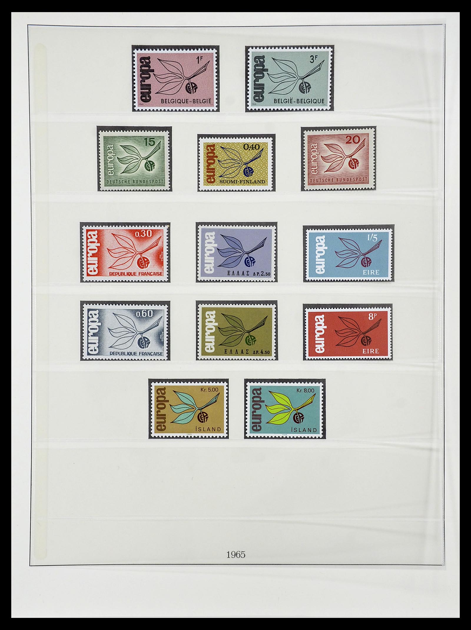 34565 019 - Postzegelverzameling 34565 Europa CEPT 1956-1988.