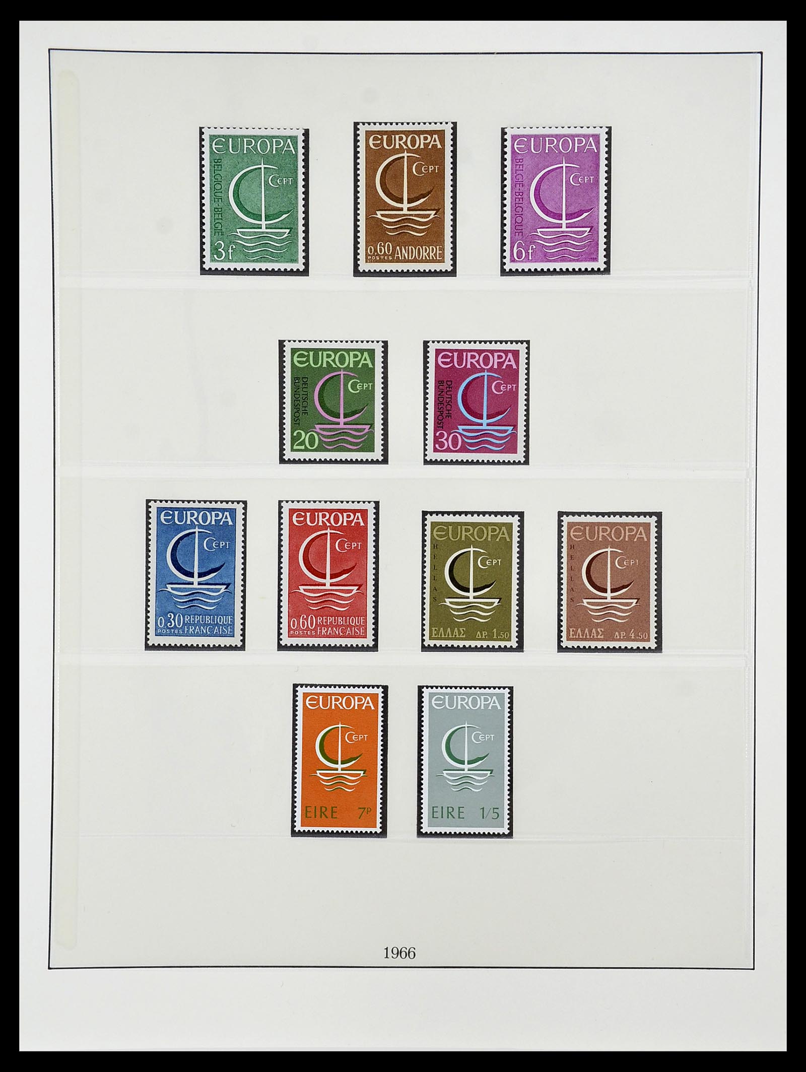 34565 022 - Postzegelverzameling 34565 Europa CEPT 1956-1988.