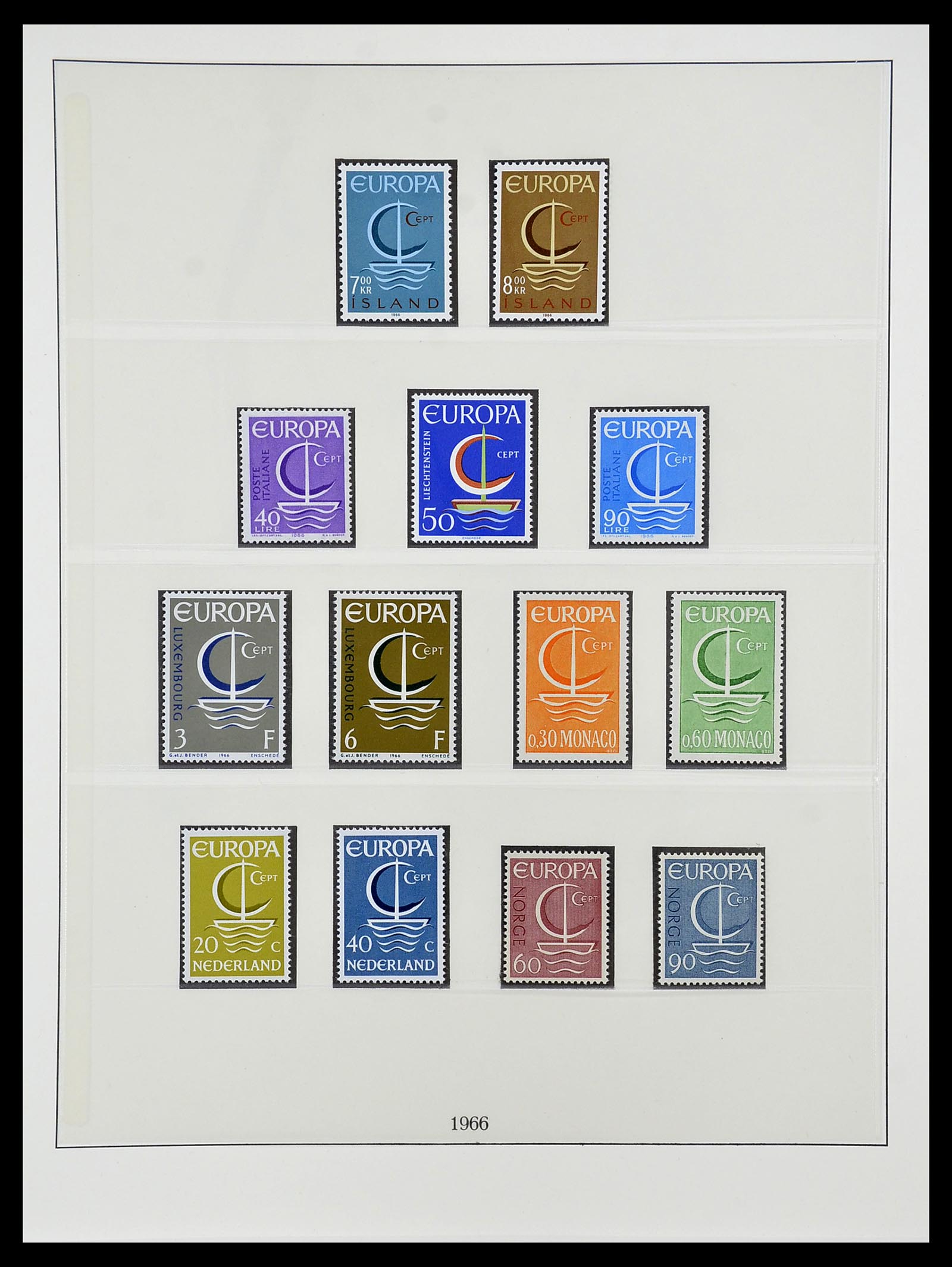 34565 023 - Postzegelverzameling 34565 Europa CEPT 1956-1988.