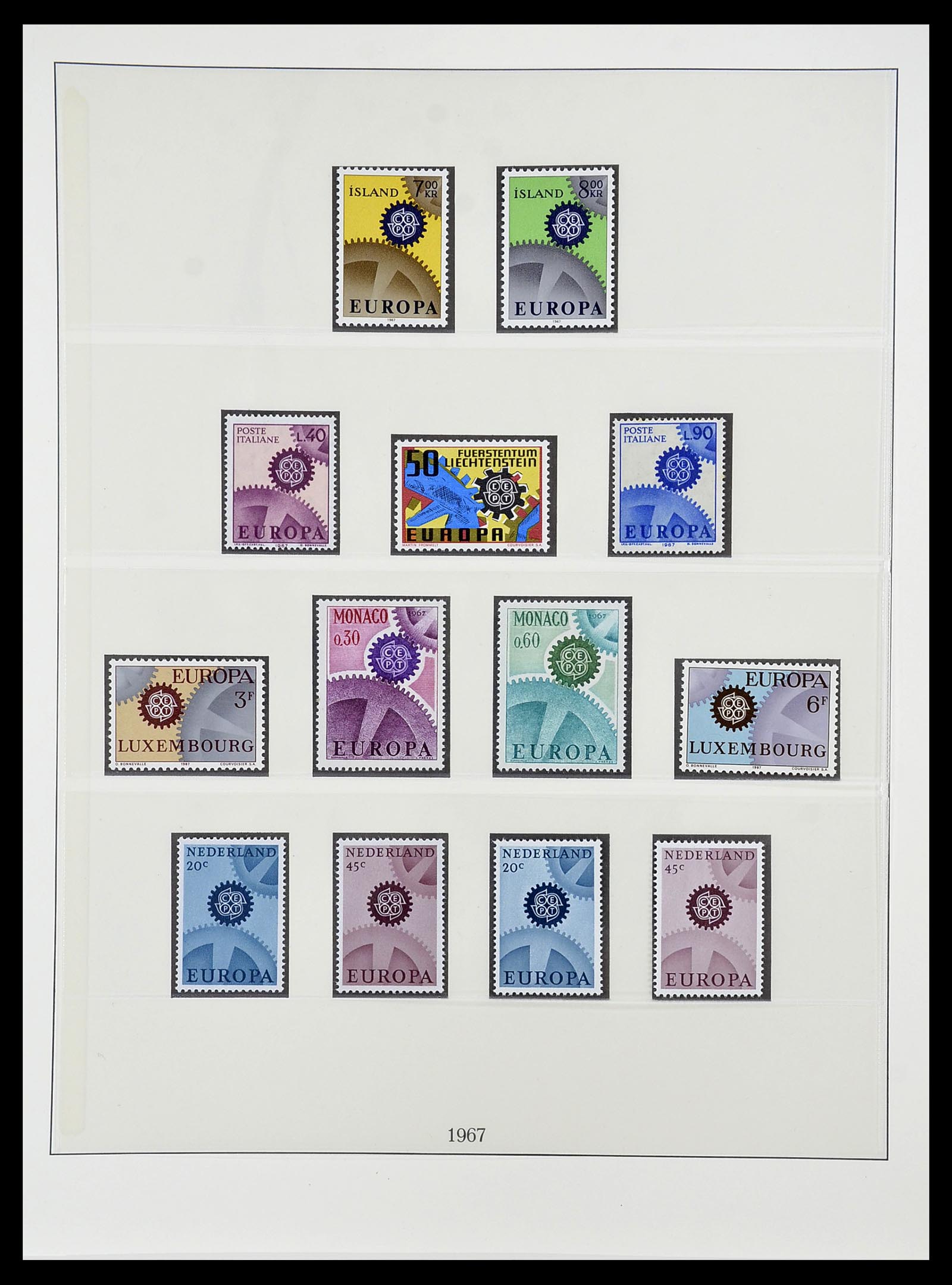 34565 026 - Postzegelverzameling 34565 Europa CEPT 1956-1988.