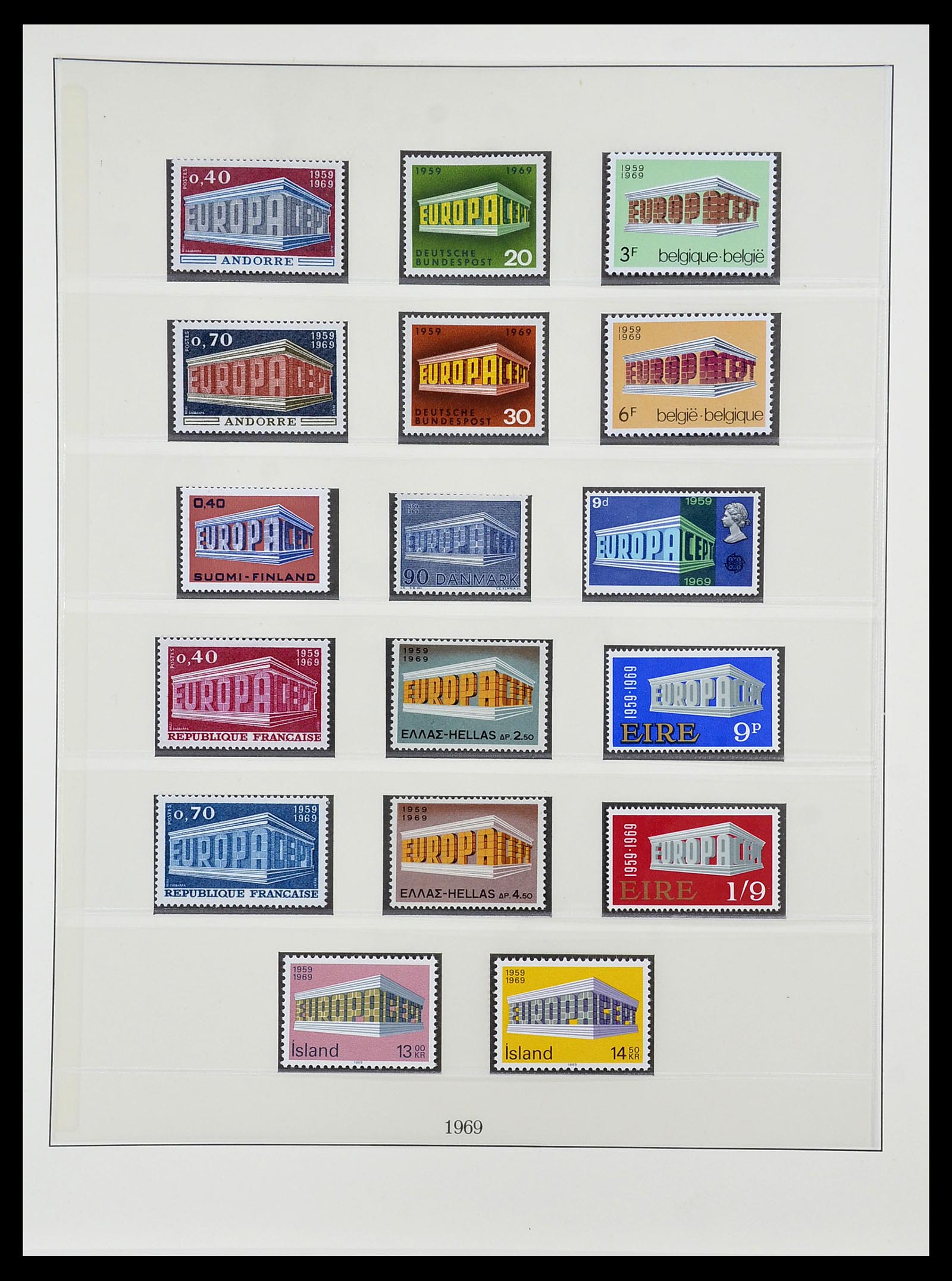 34565 030 - Postzegelverzameling 34565 Europa CEPT 1956-1988.