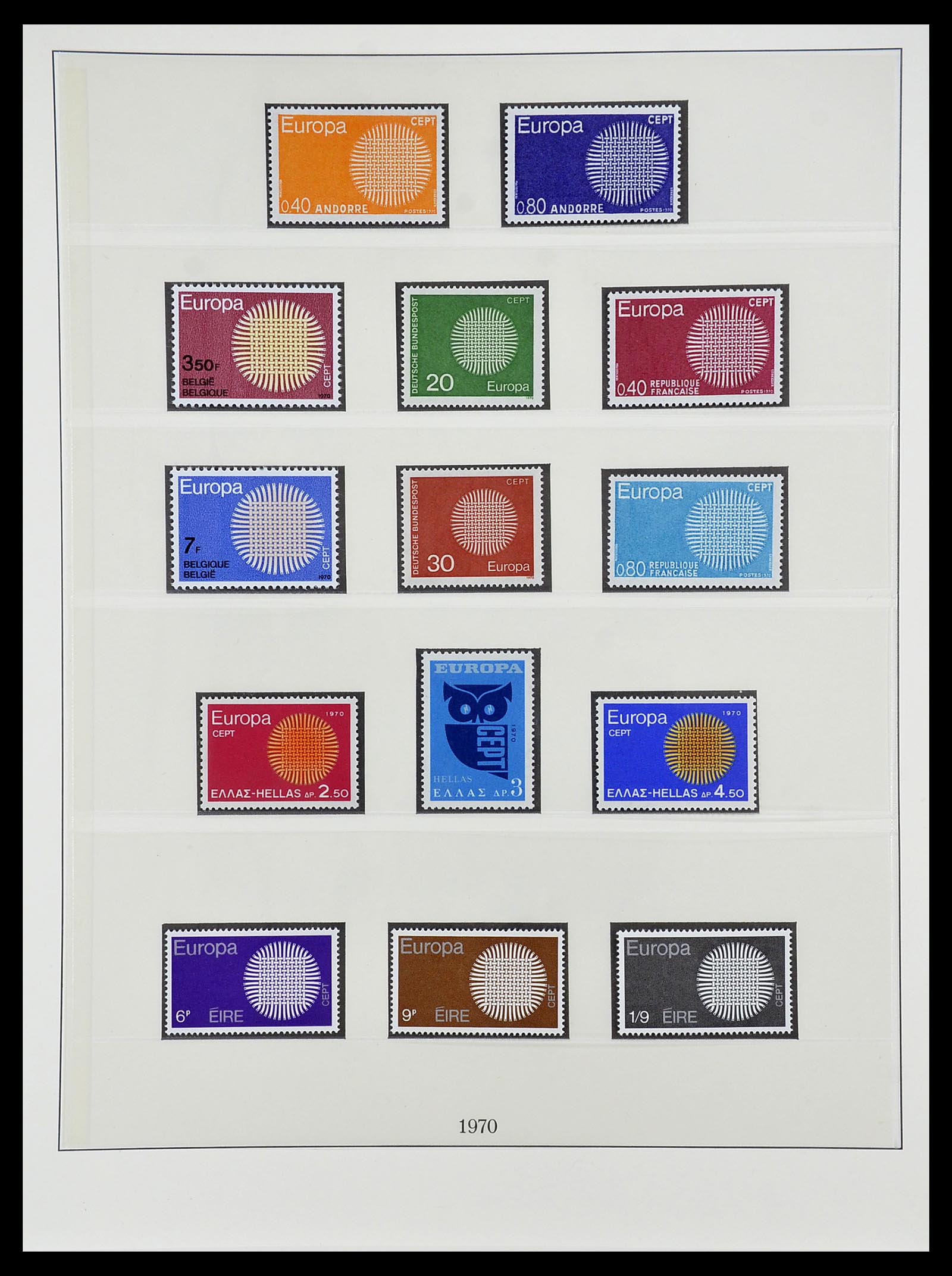 34565 033 - Postzegelverzameling 34565 Europa CEPT 1956-1988.