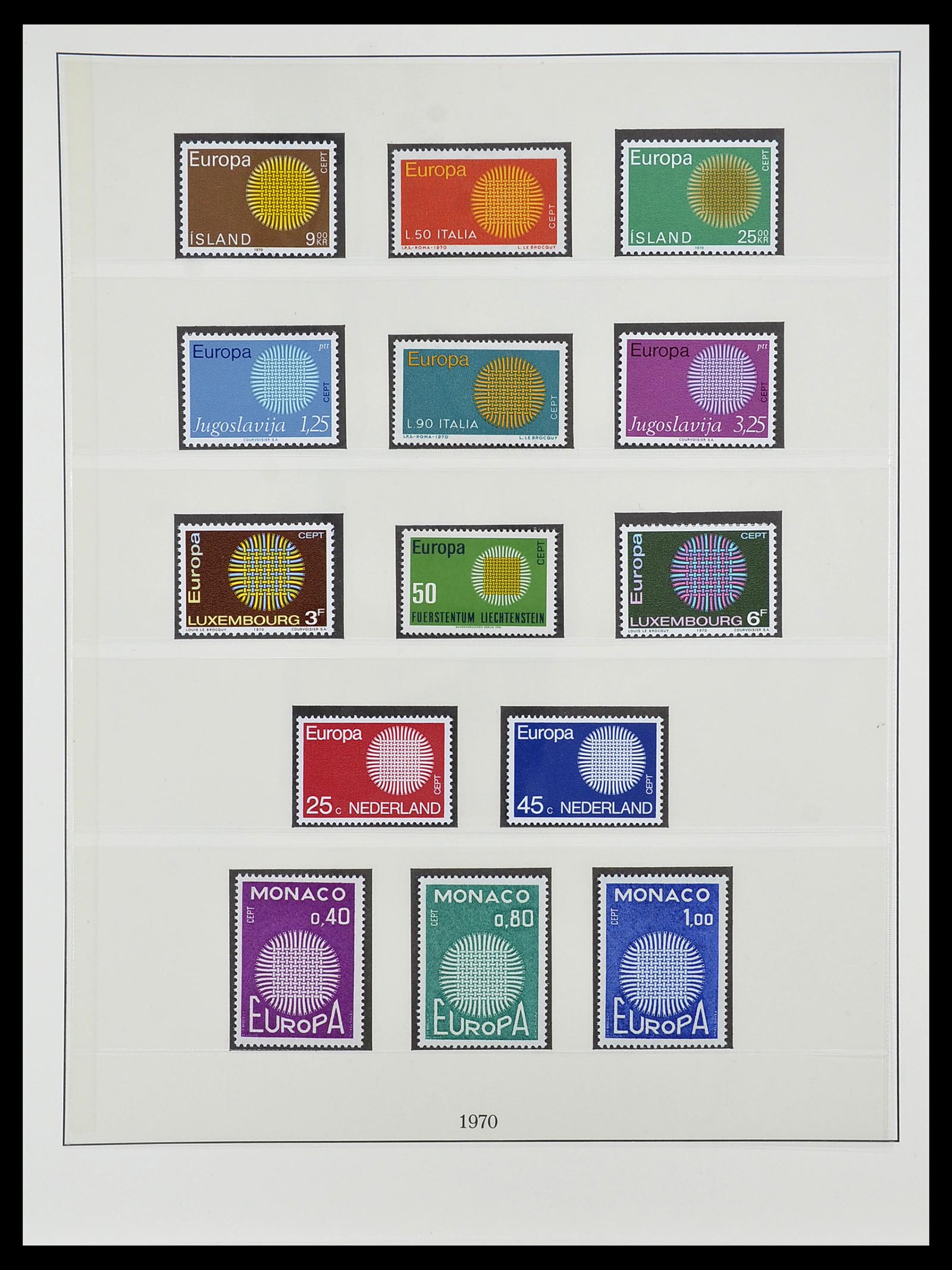 34565 034 - Postzegelverzameling 34565 Europa CEPT 1956-1988.