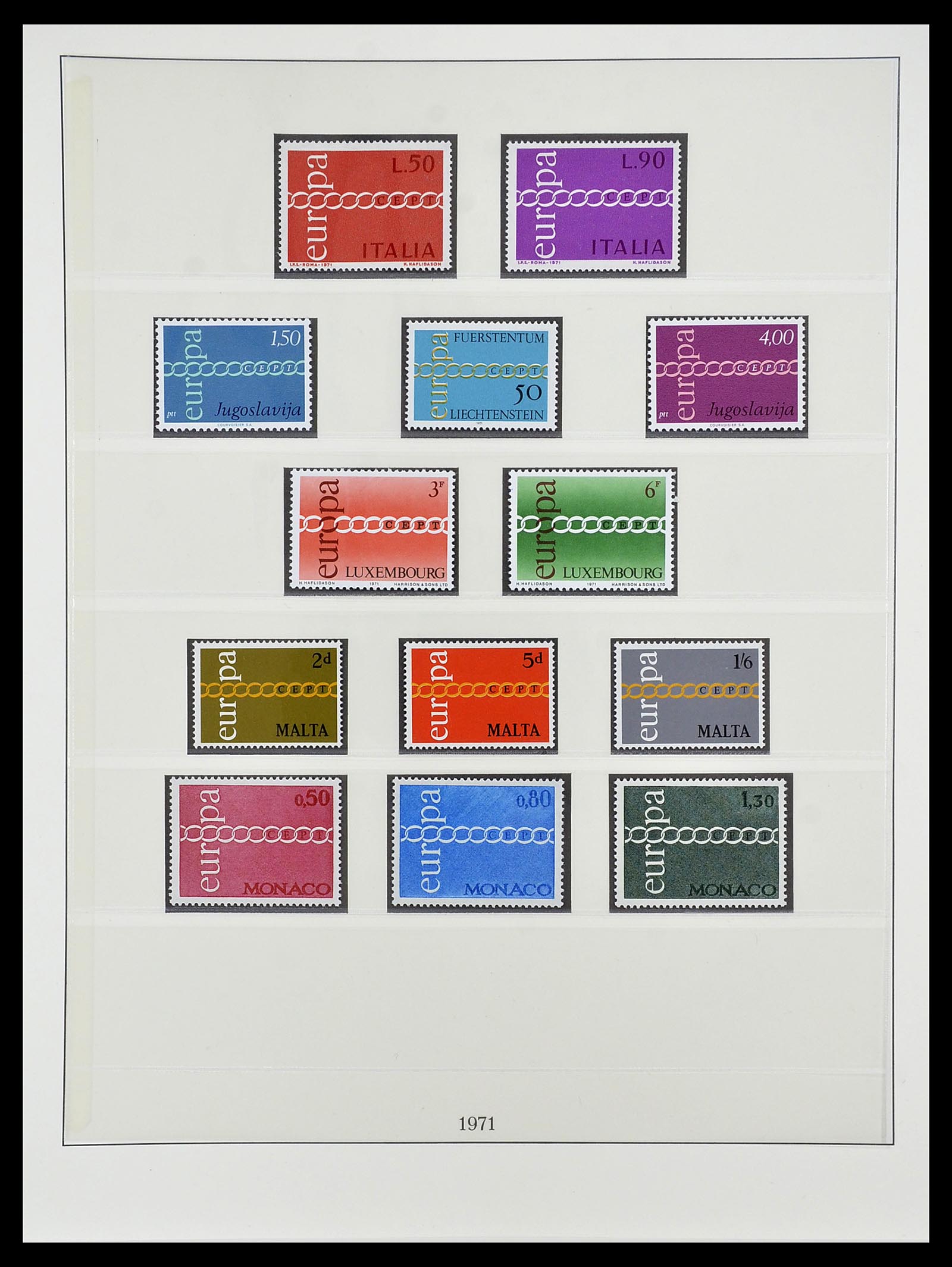 34565 037 - Postzegelverzameling 34565 Europa CEPT 1956-1988.