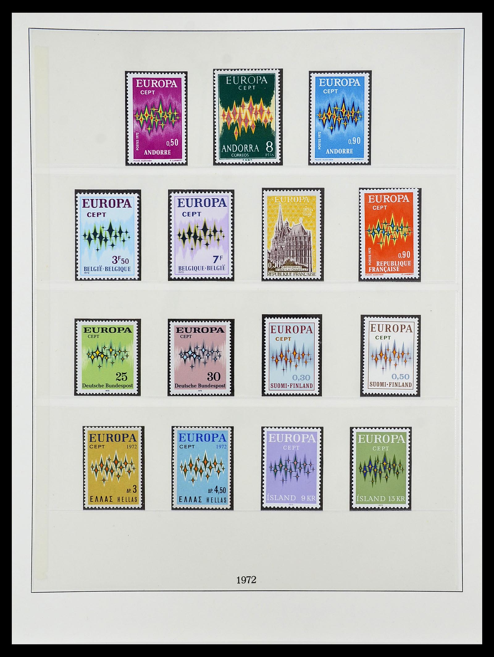 34565 039 - Postzegelverzameling 34565 Europa CEPT 1956-1988.