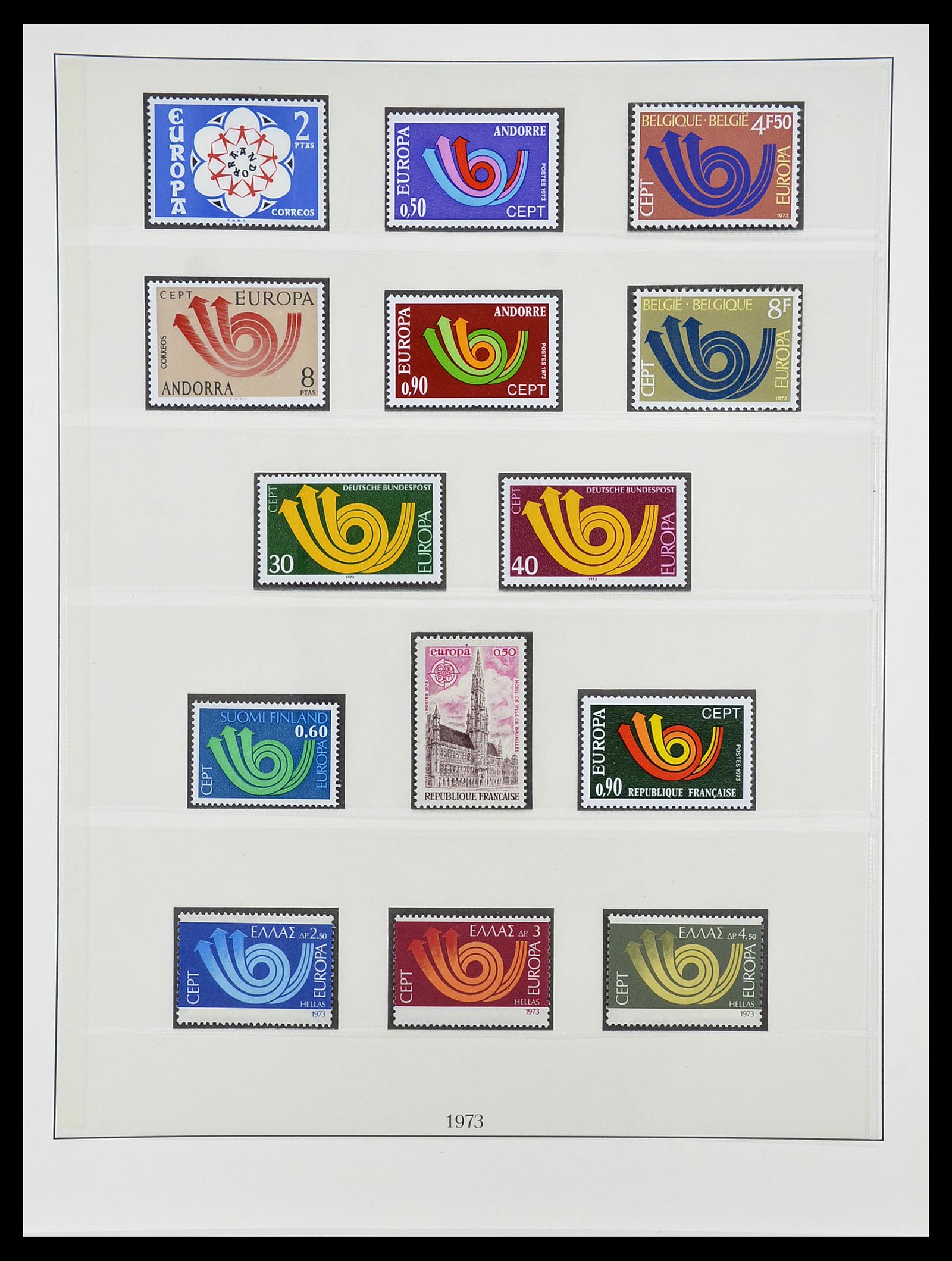 34565 042 - Postzegelverzameling 34565 Europa CEPT 1956-1988.