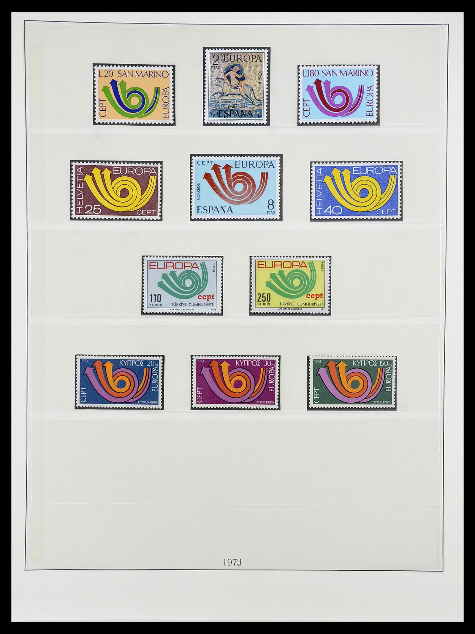 34565 045 - Postzegelverzameling 34565 Europa CEPT 1956-1988.
