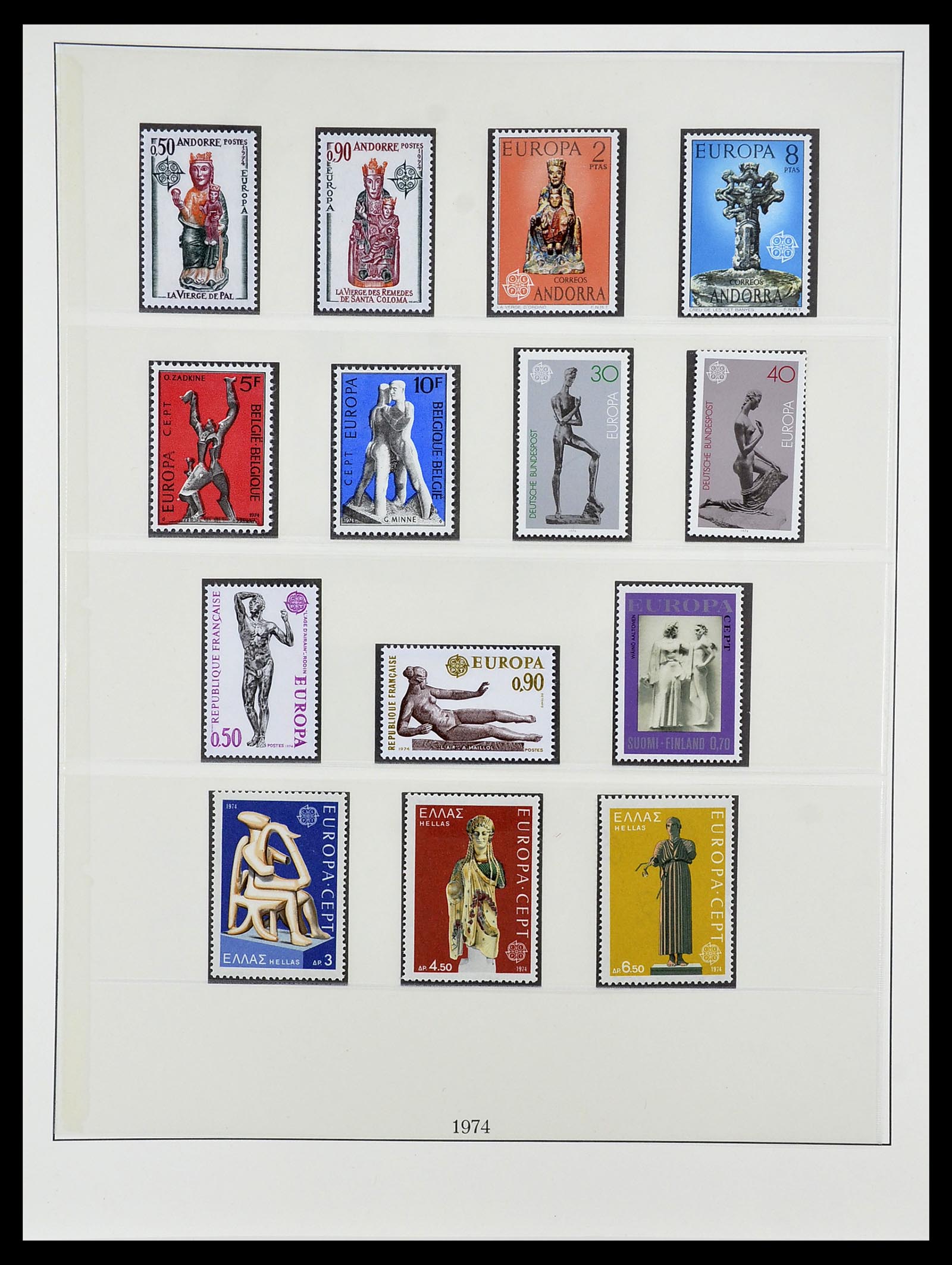 34565 046 - Postzegelverzameling 34565 Europa CEPT 1956-1988.
