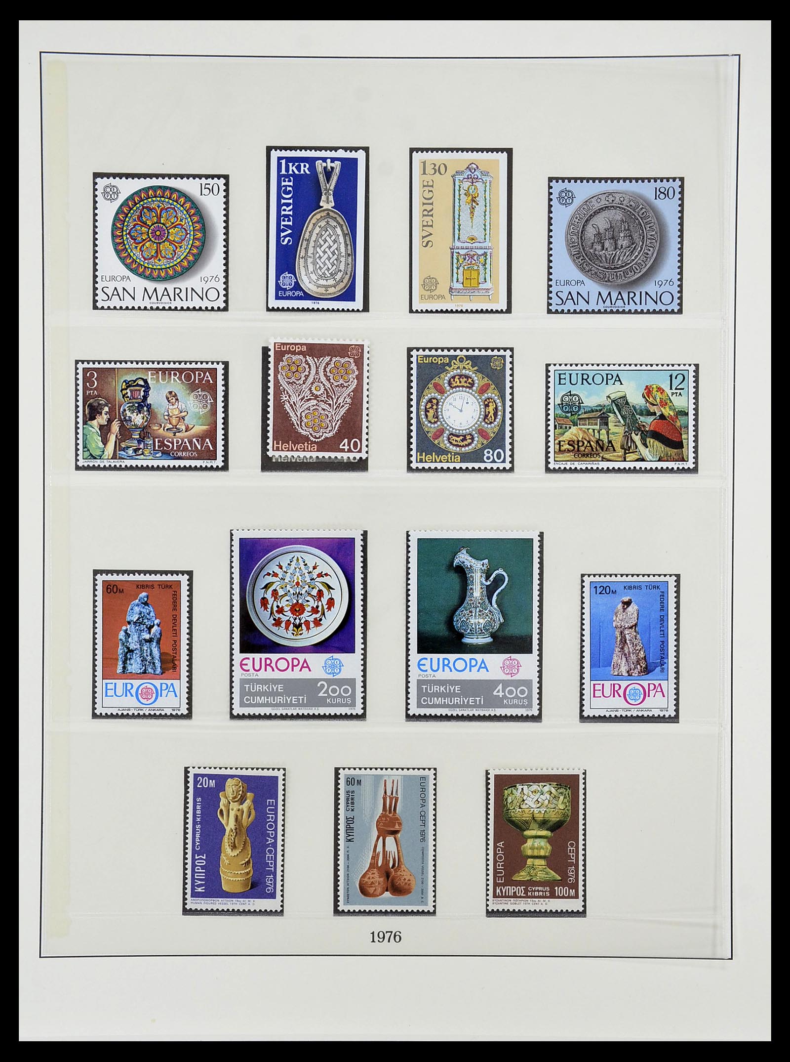 34565 060 - Postzegelverzameling 34565 Europa CEPT 1956-1988.