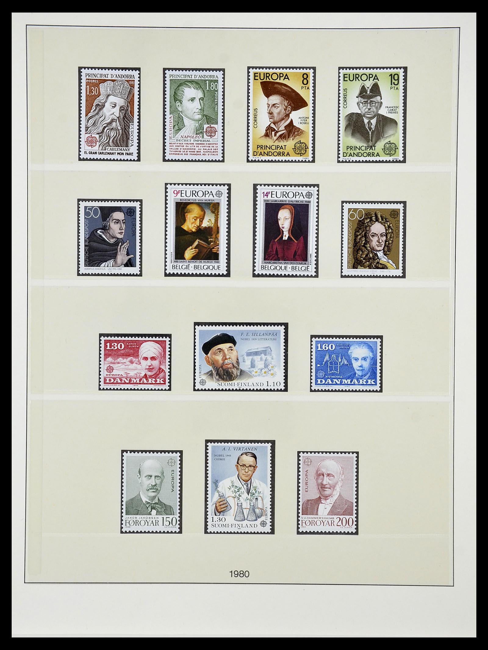 34565 081 - Postzegelverzameling 34565 Europa CEPT 1956-1988.