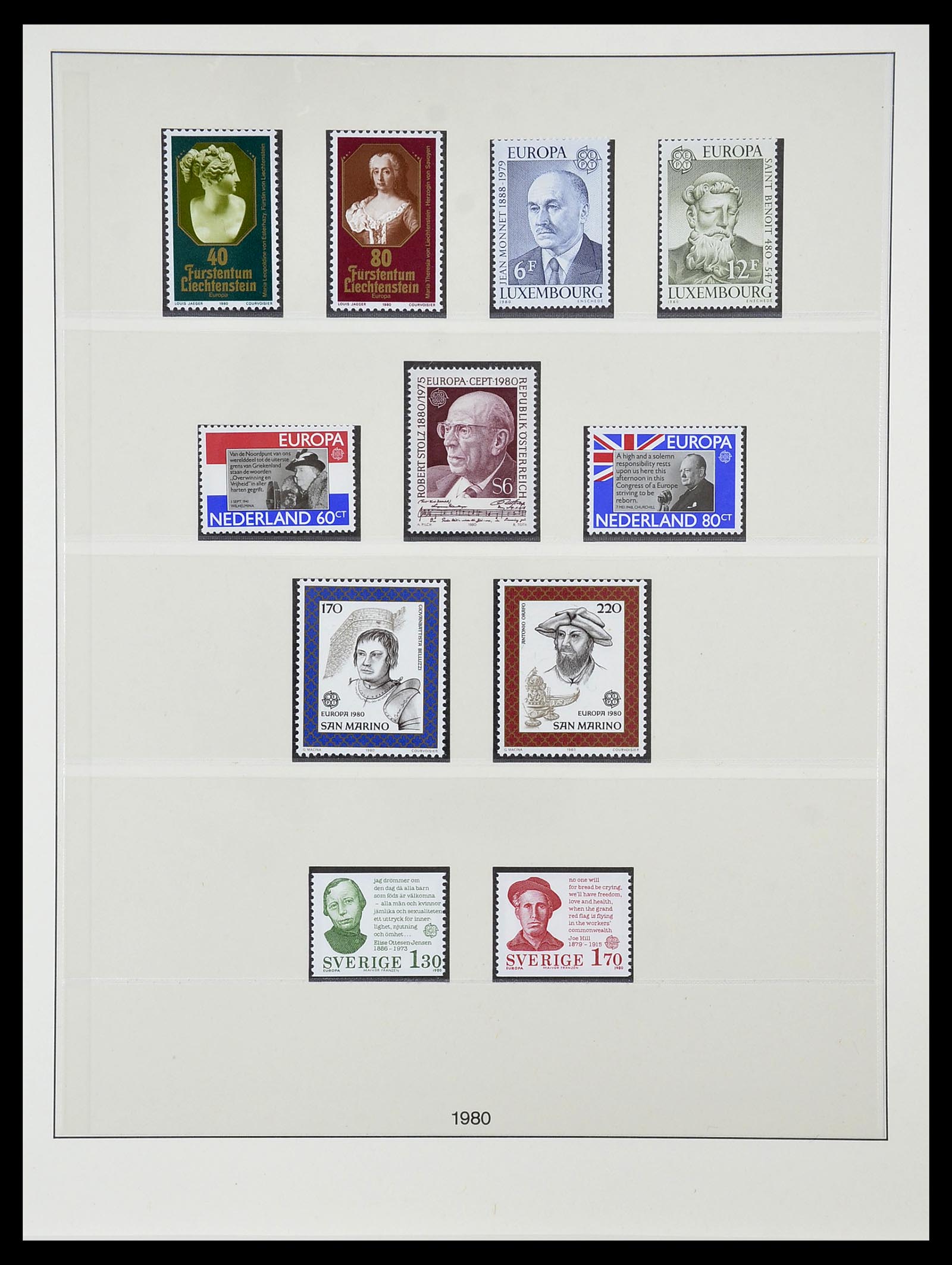 34565 084 - Postzegelverzameling 34565 Europa CEPT 1956-1988.