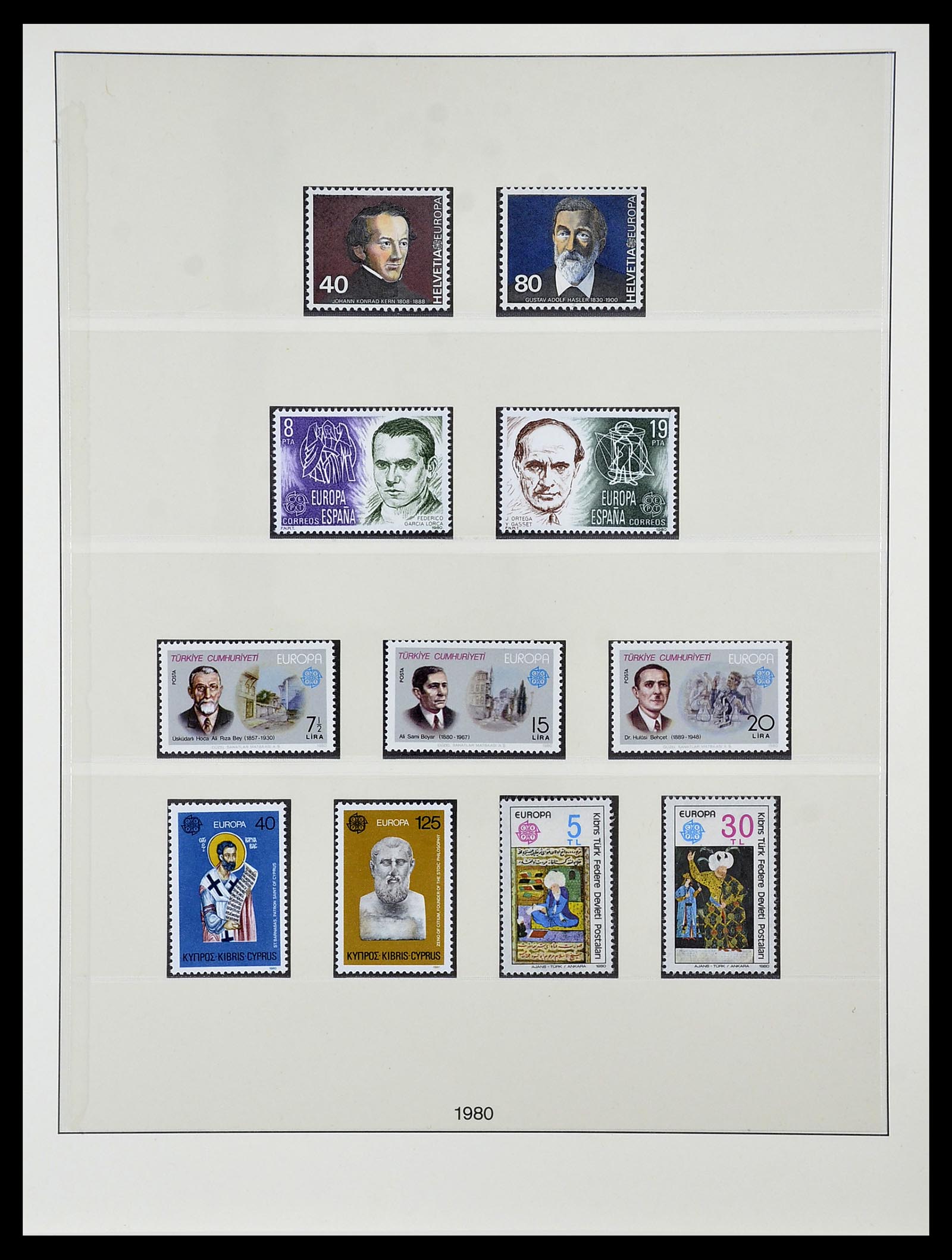 34565 087 - Postzegelverzameling 34565 Europa CEPT 1956-1988.