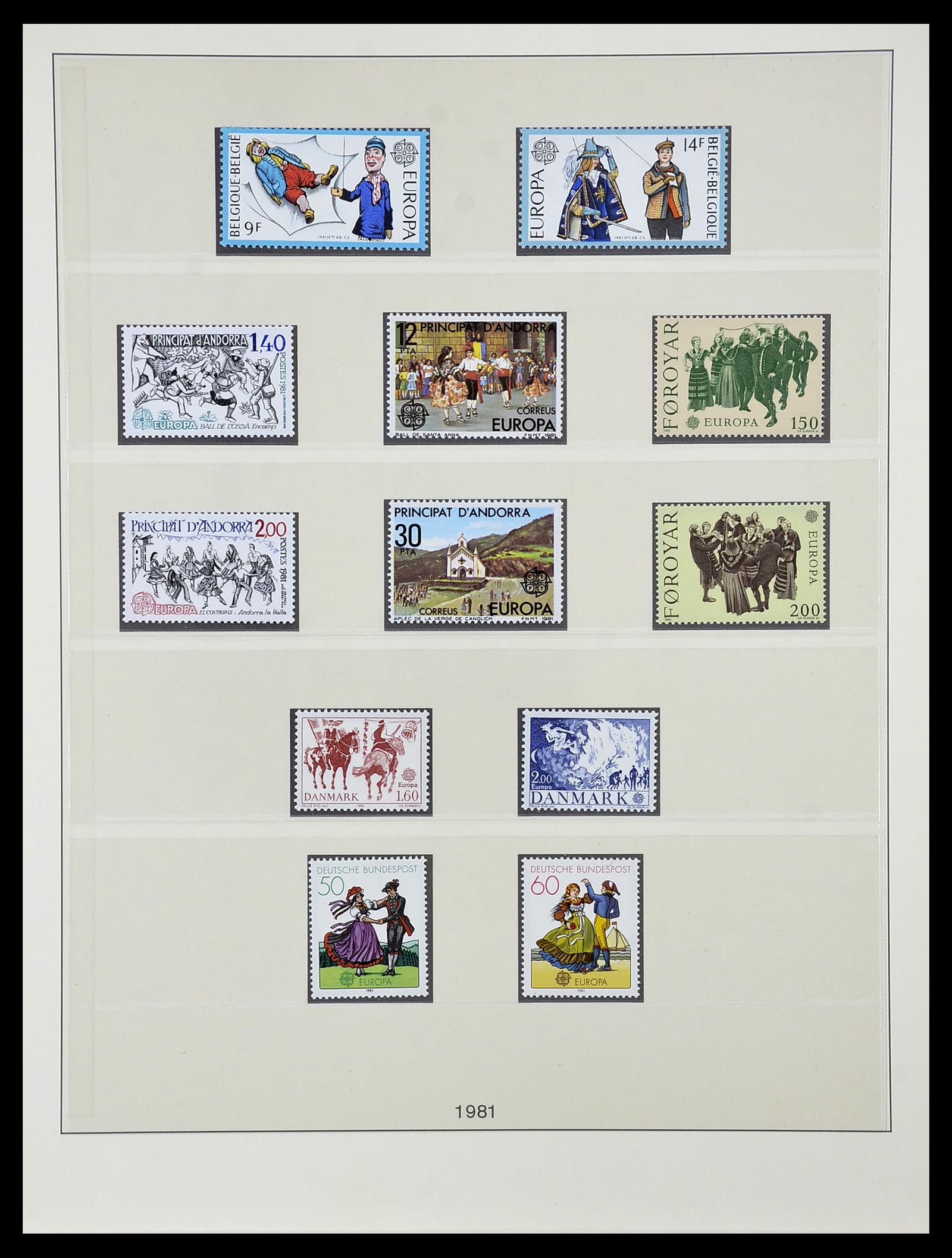 34565 088 - Postzegelverzameling 34565 Europa CEPT 1956-1988.