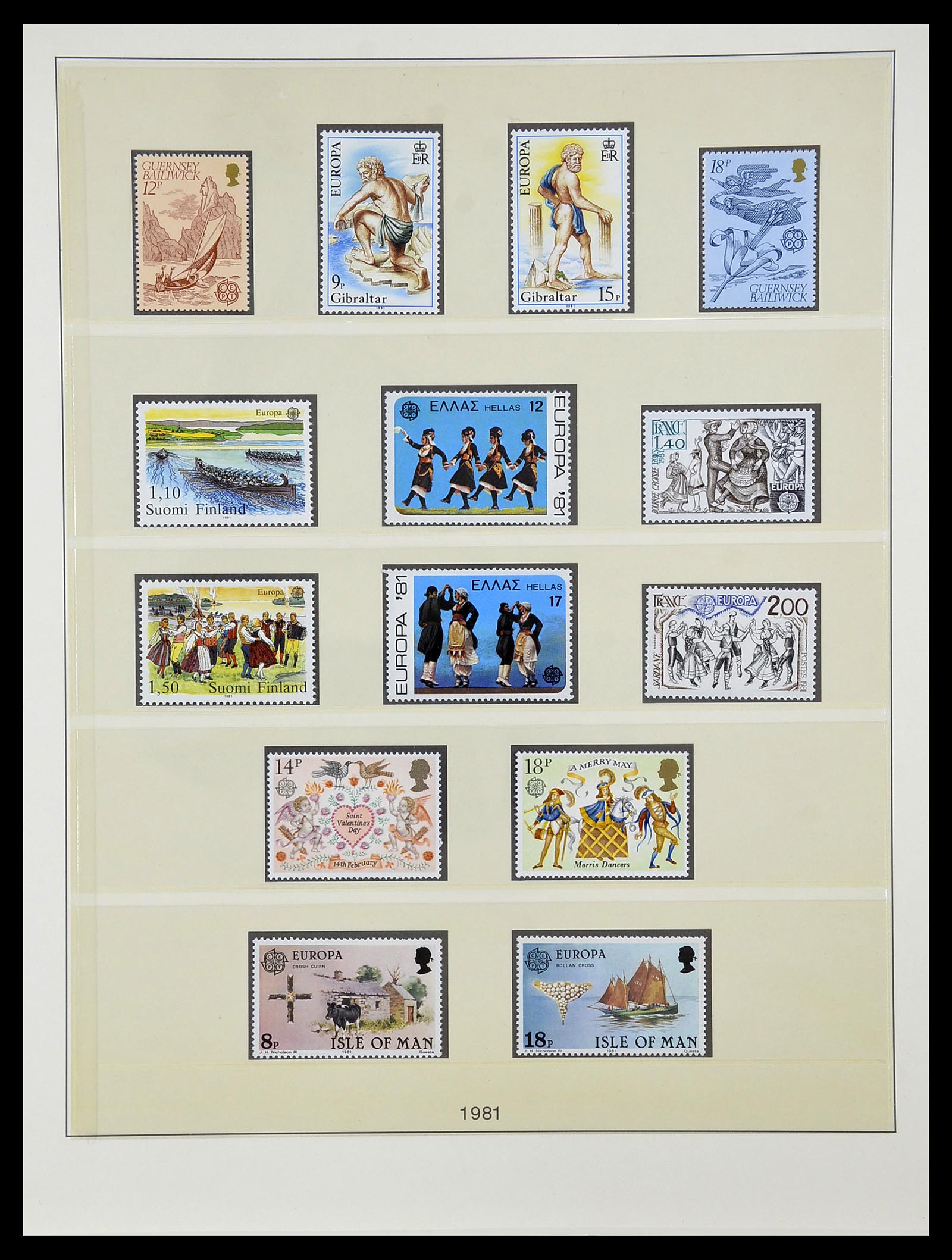34565 089 - Postzegelverzameling 34565 Europa CEPT 1956-1988.