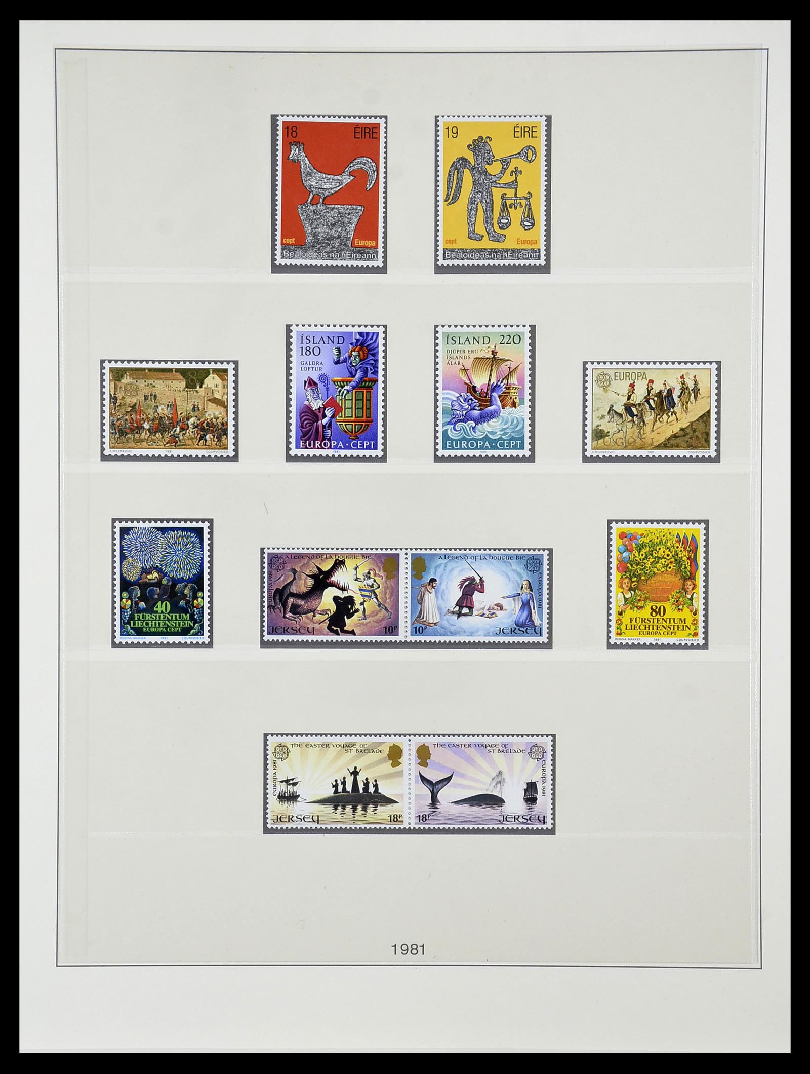 34565 090 - Postzegelverzameling 34565 Europa CEPT 1956-1988.