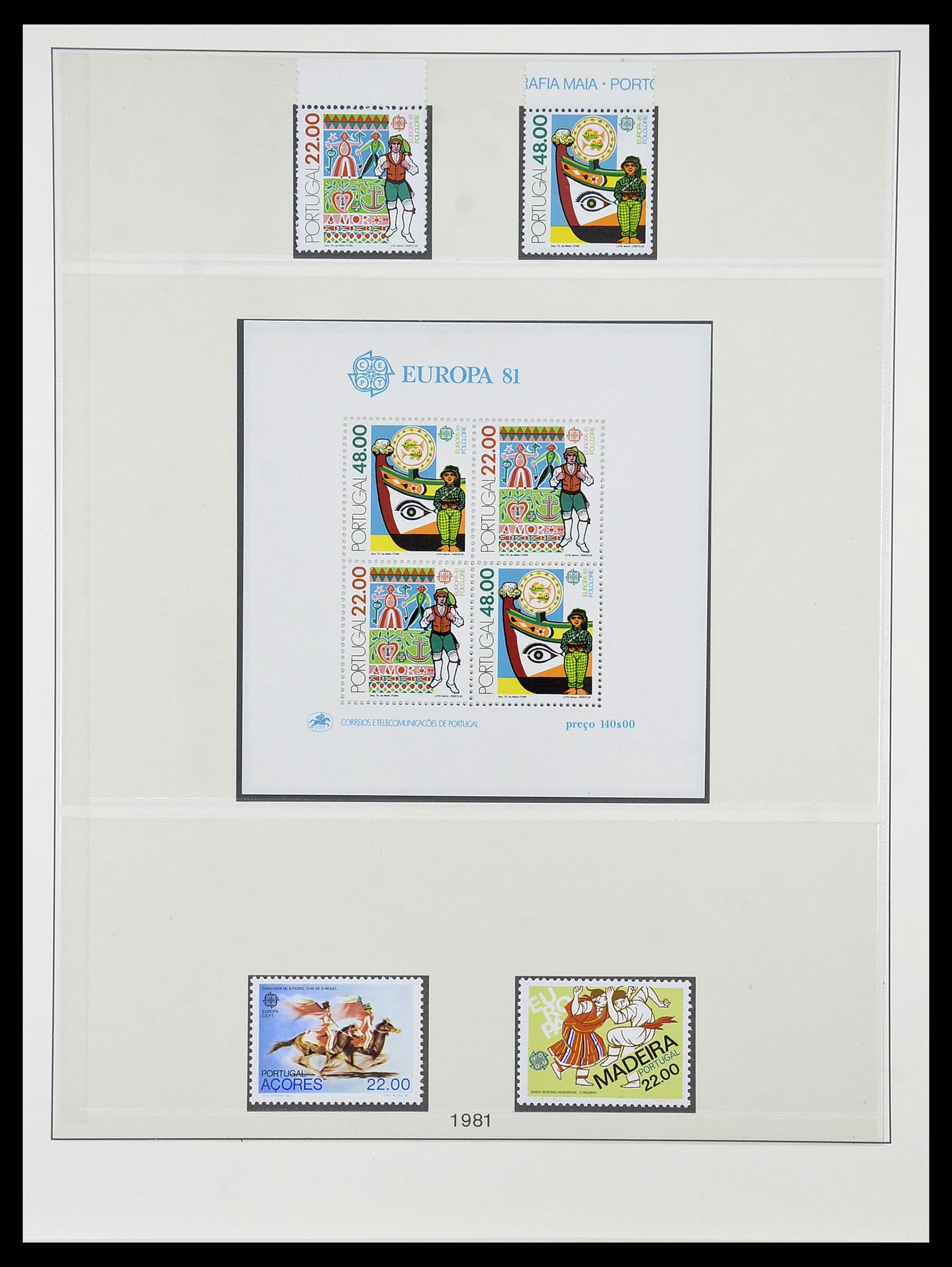 34565 093 - Postzegelverzameling 34565 Europa CEPT 1956-1988.