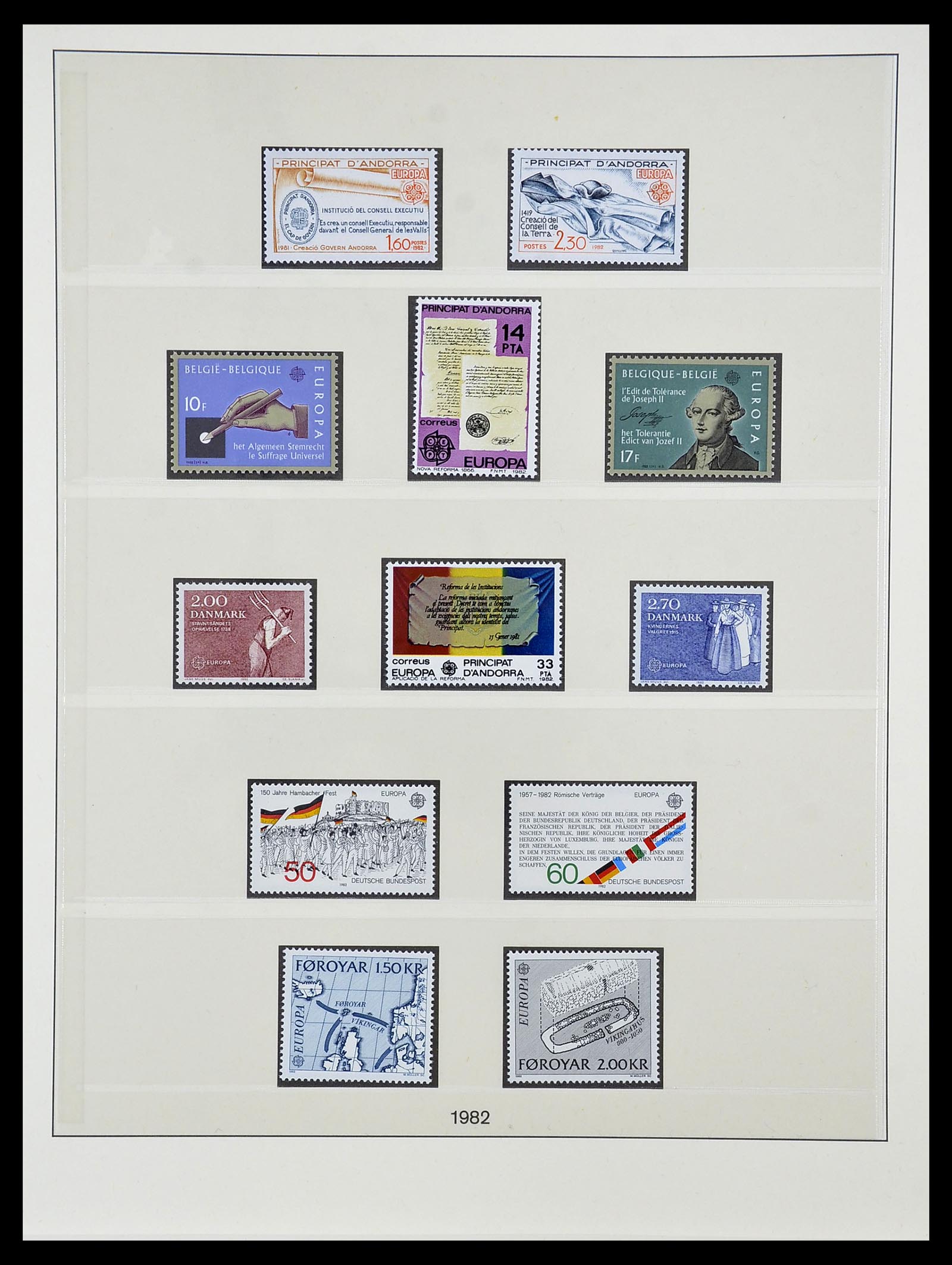 34565 097 - Postzegelverzameling 34565 Europa CEPT 1956-1988.