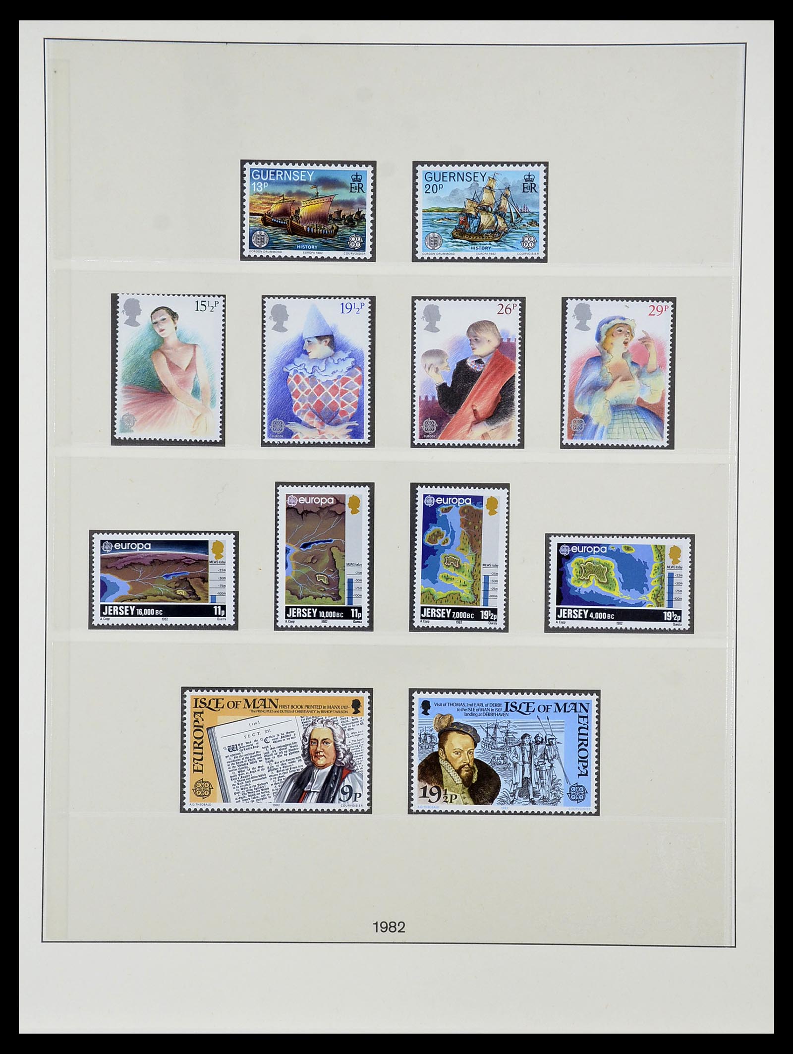 34565 099 - Postzegelverzameling 34565 Europa CEPT 1956-1988.