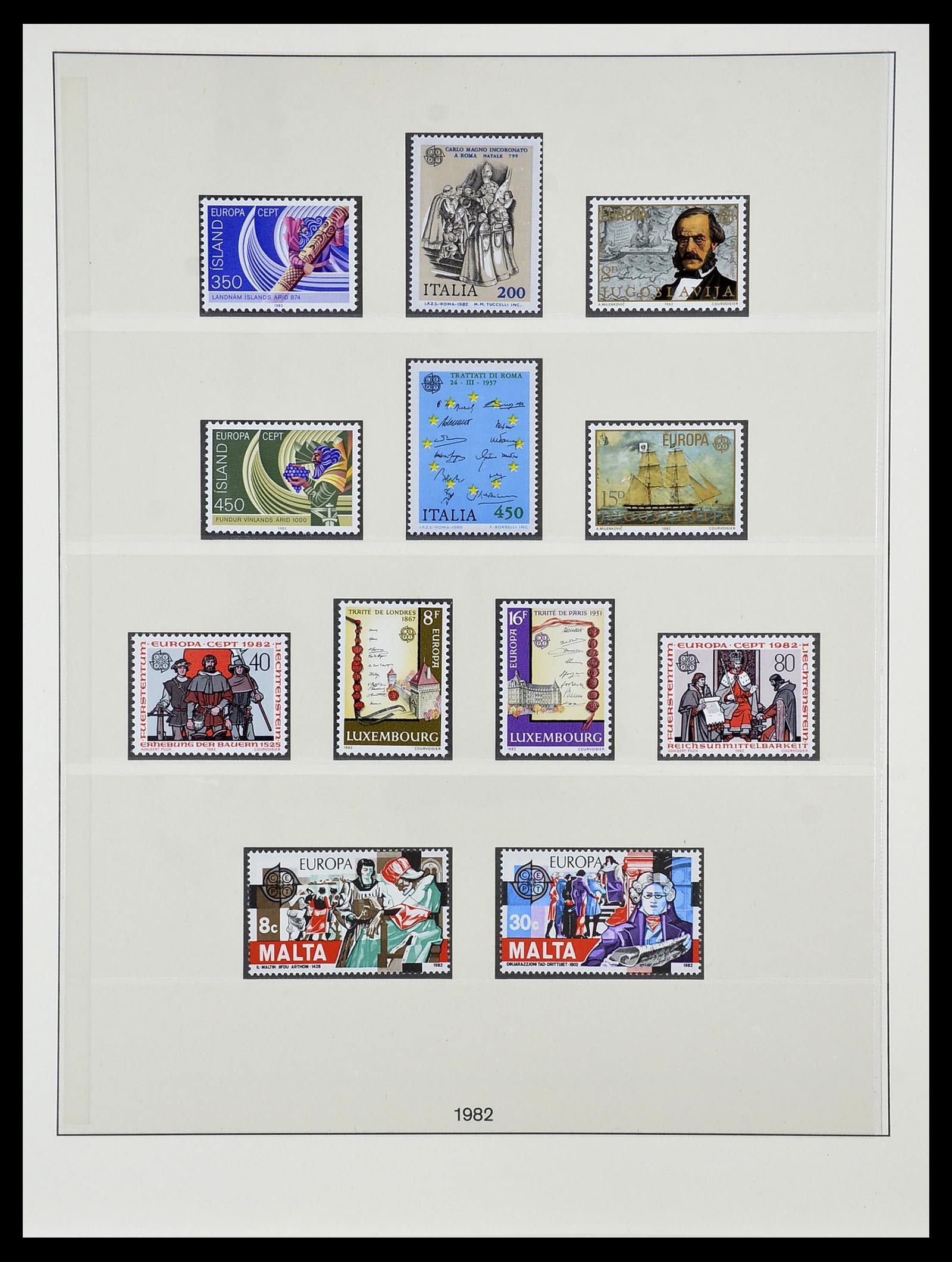 34565 100 - Postzegelverzameling 34565 Europa CEPT 1956-1988.