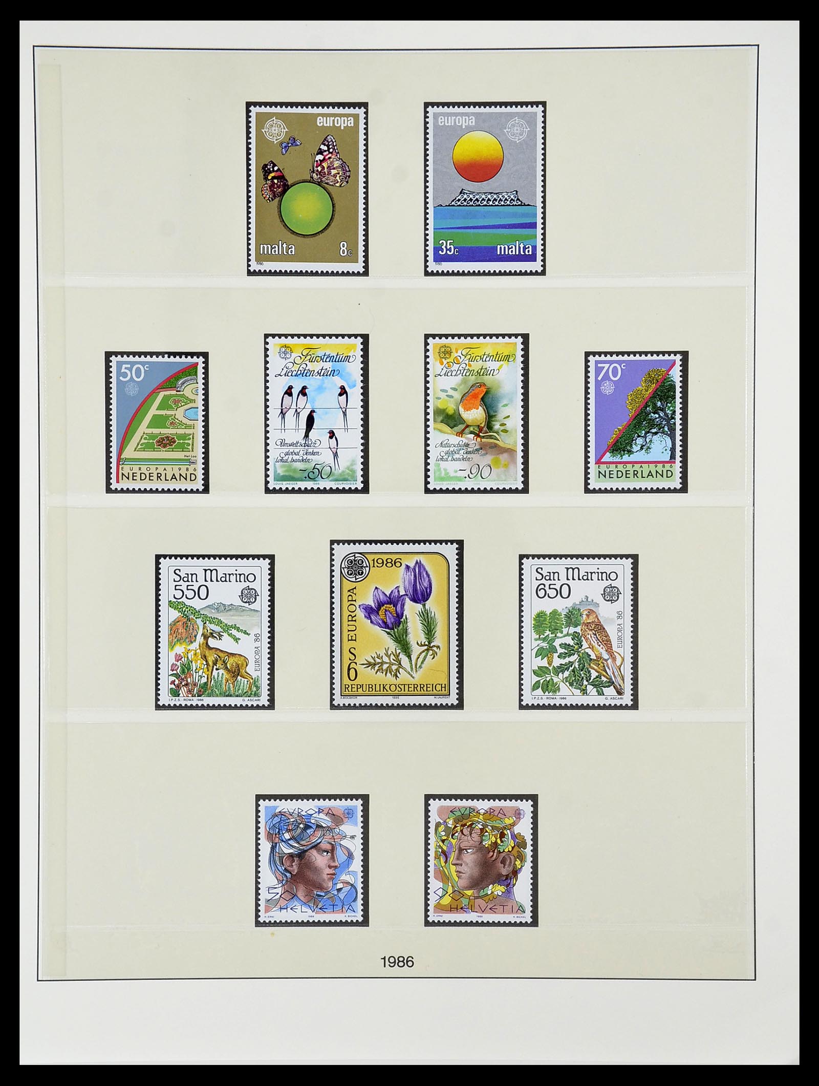 34565 142 - Postzegelverzameling 34565 Europa CEPT 1956-1988.