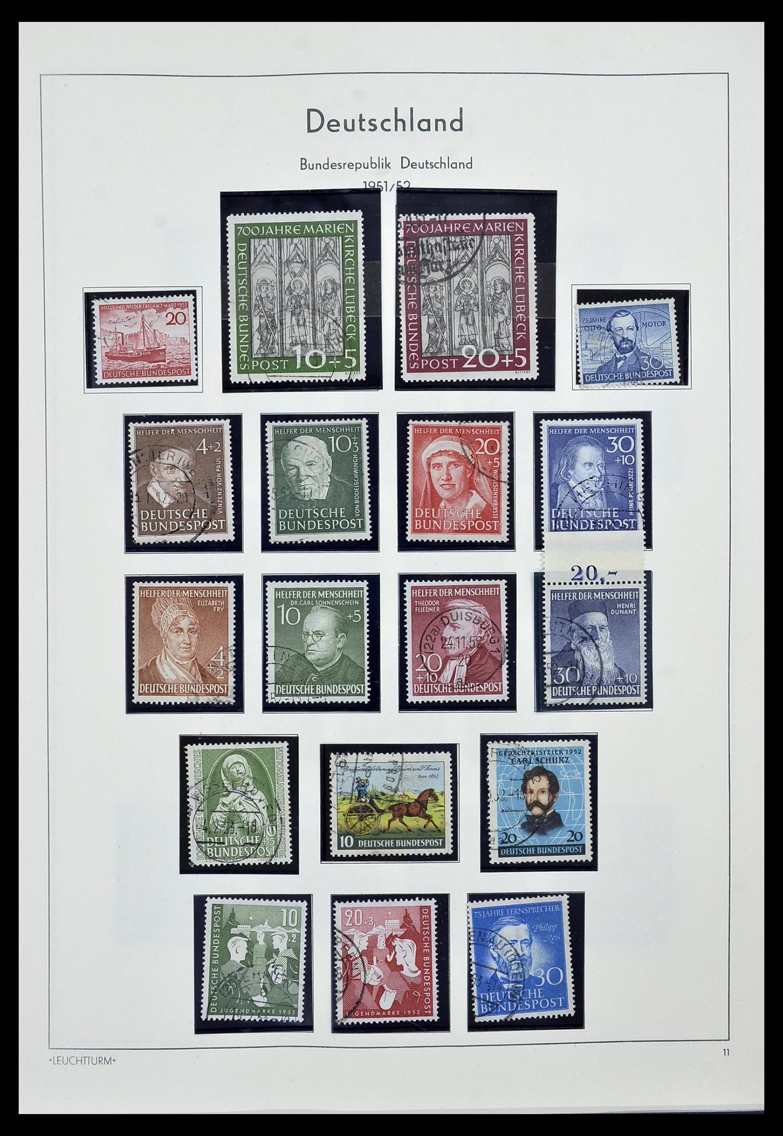 34567 002 - Stamp Collection 34567 Bundespost 1949-1995.