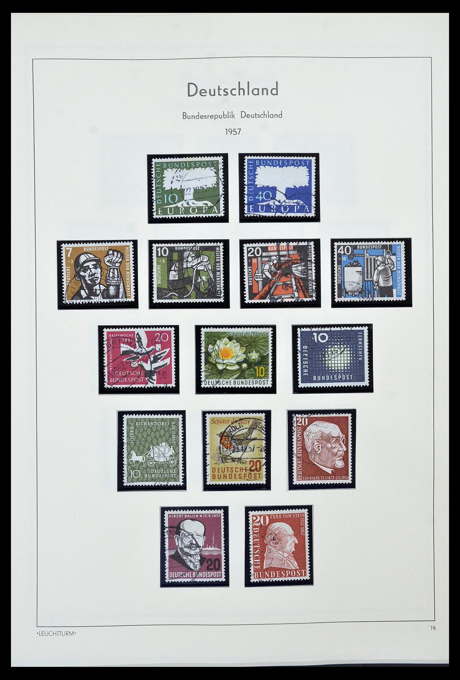 34567 010 - Postzegelverzameling 34567 Bundespost 1949-1995.
