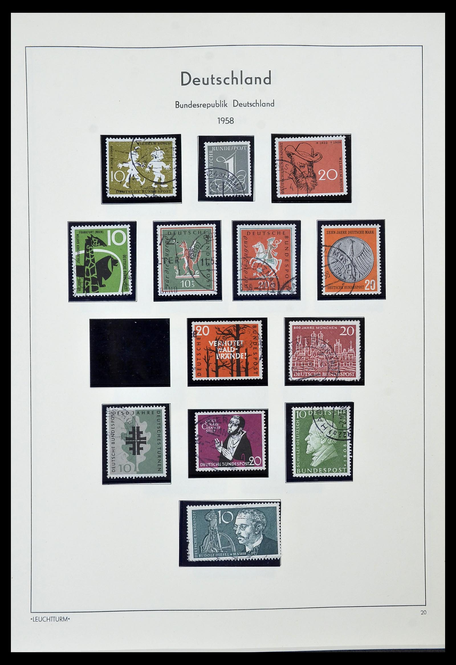 34567 011 - Postzegelverzameling 34567 Bundespost 1949-1995.