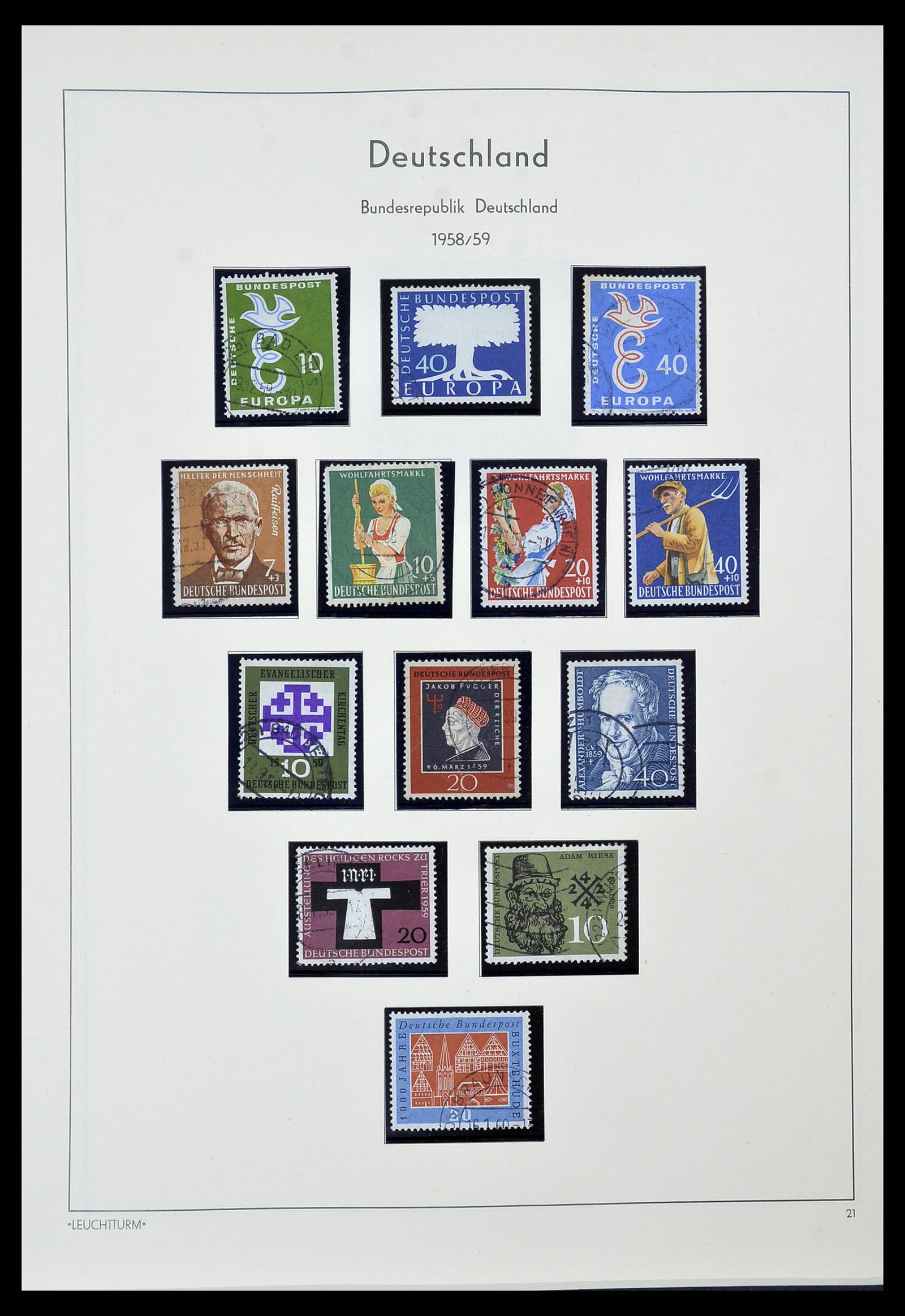 34567 012 - Postzegelverzameling 34567 Bundespost 1949-1995.