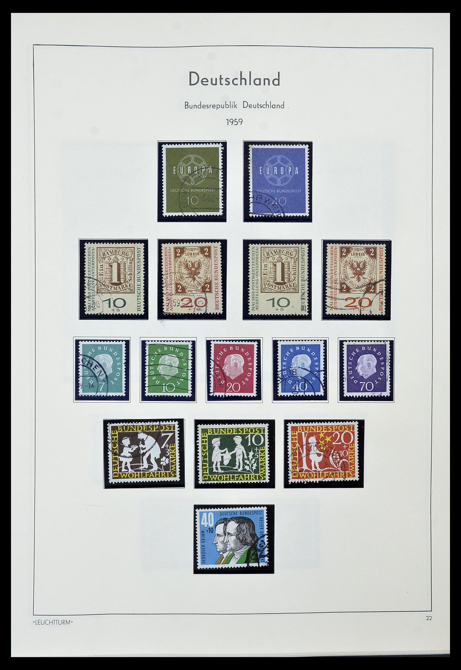 34567 014 - Postzegelverzameling 34567 Bundespost 1949-1995.