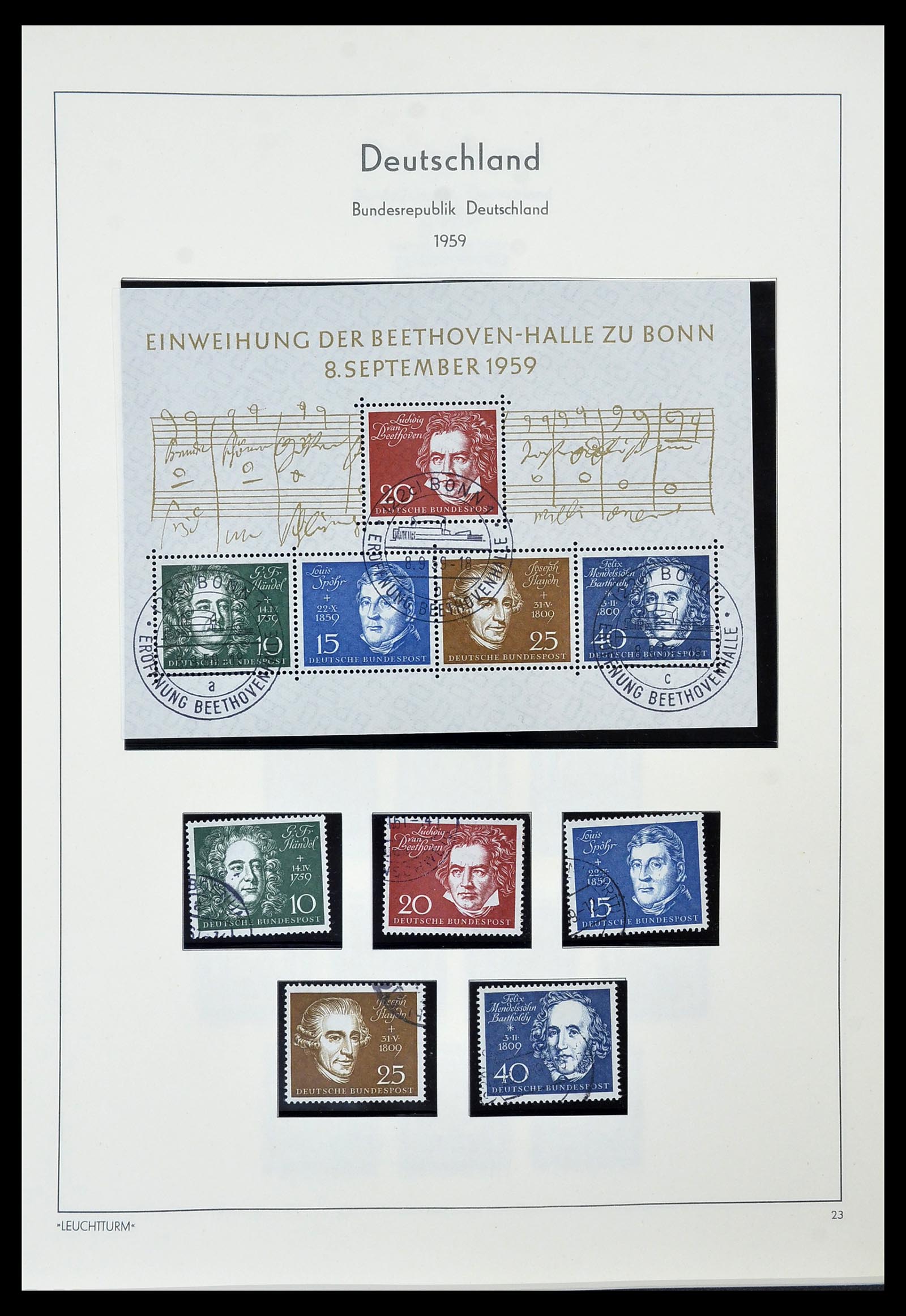 34567 015 - Postzegelverzameling 34567 Bundespost 1949-1995.