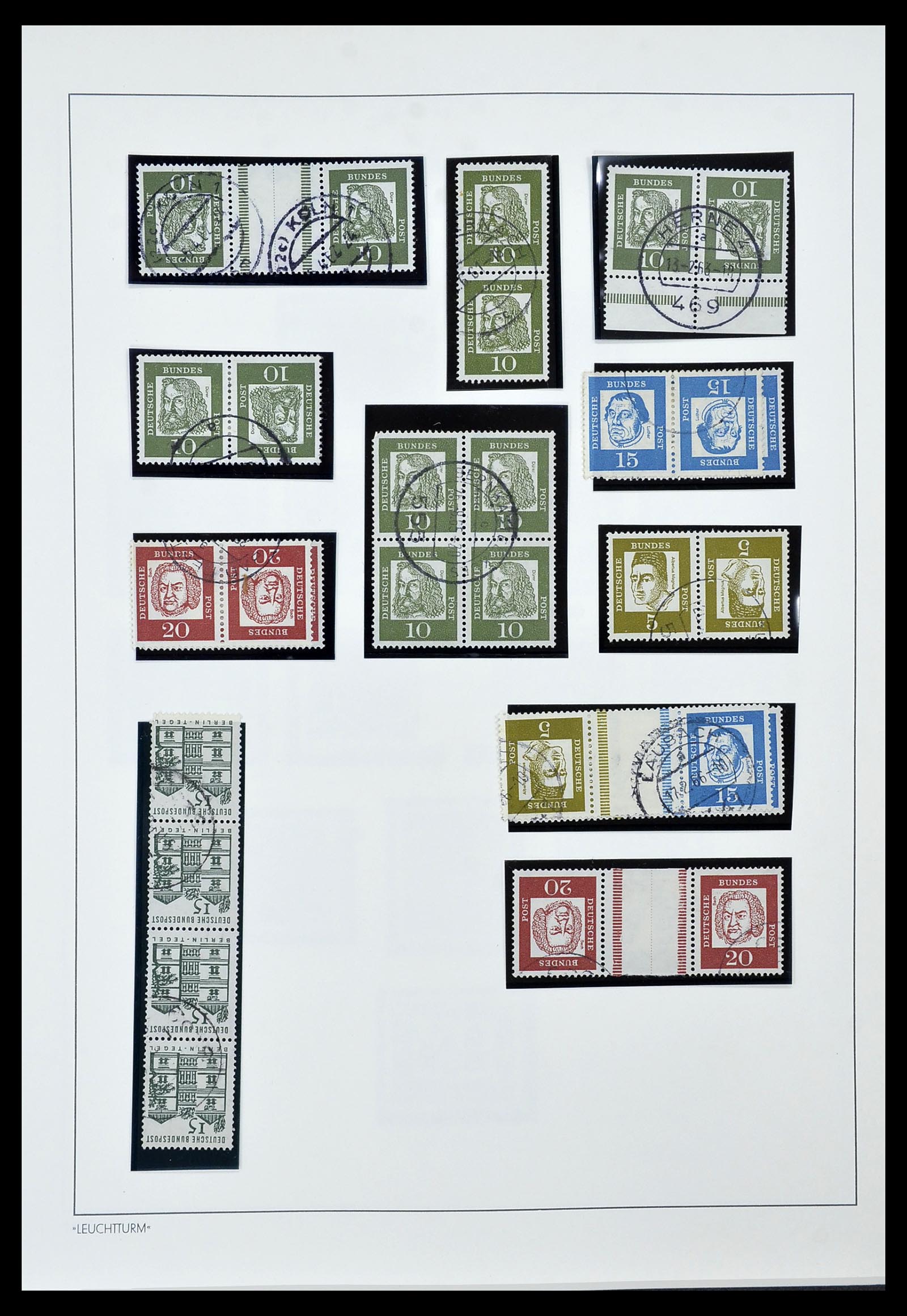 34567 020 - Postzegelverzameling 34567 Bundespost 1949-1995.