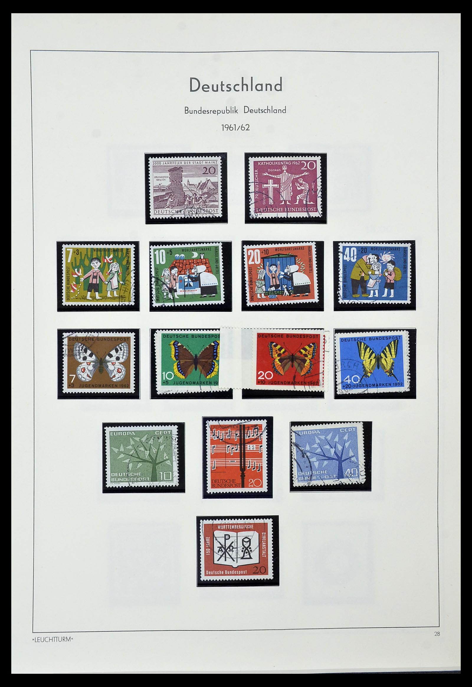 34567 021 - Postzegelverzameling 34567 Bundespost 1949-1995.