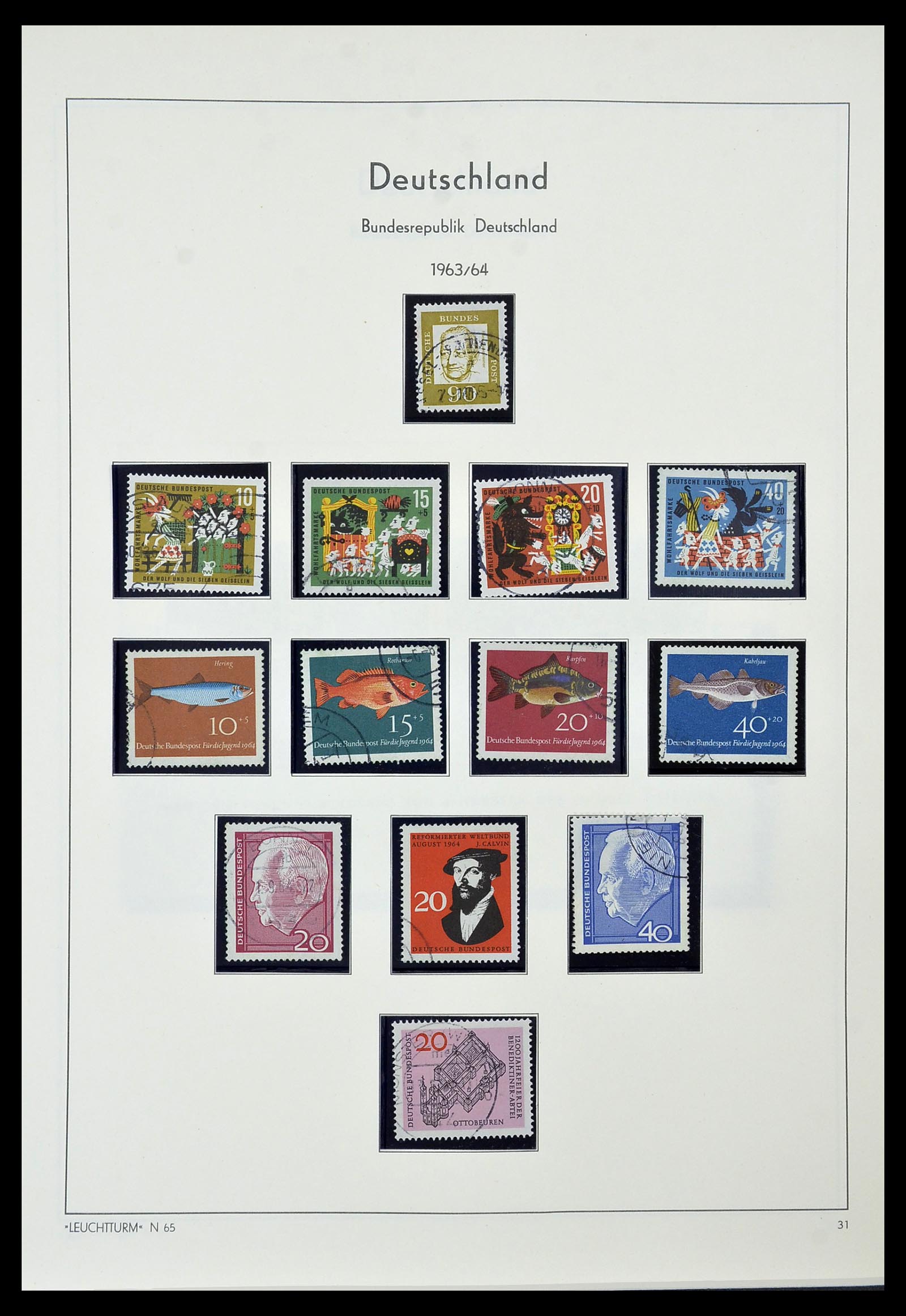 34567 024 - Postzegelverzameling 34567 Bundespost 1949-1995.