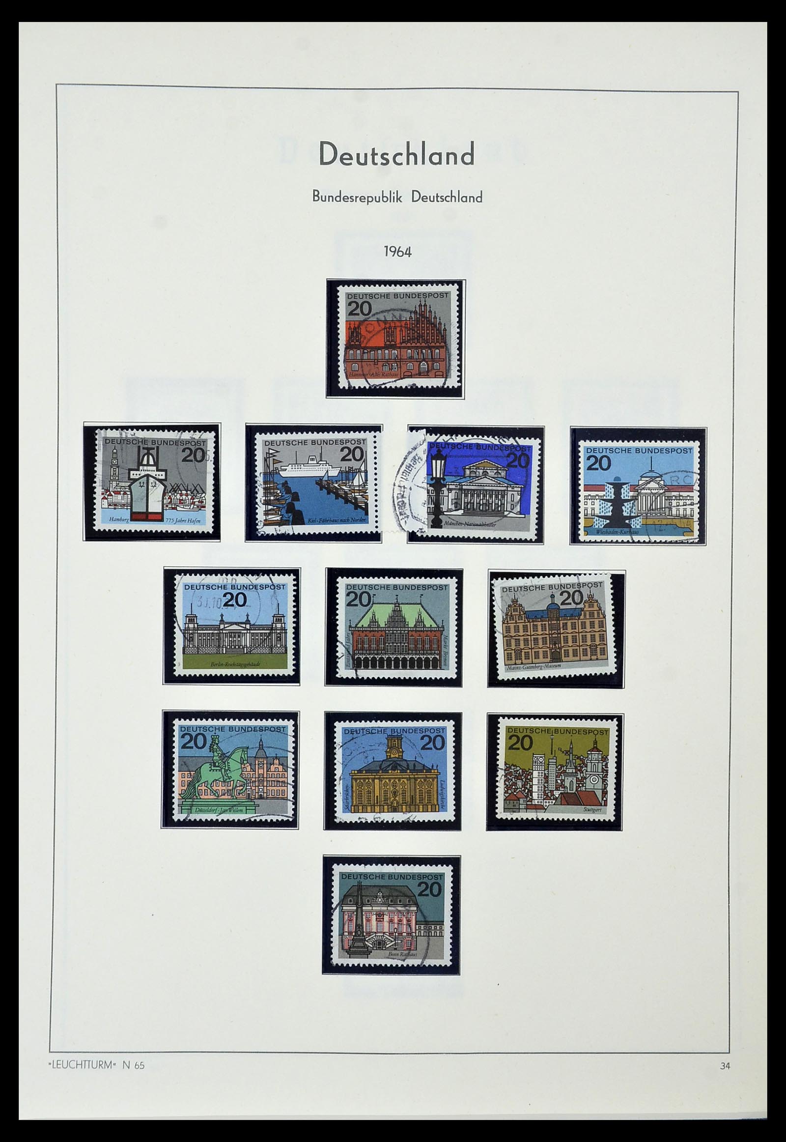 34567 027 - Postzegelverzameling 34567 Bundespost 1949-1995.