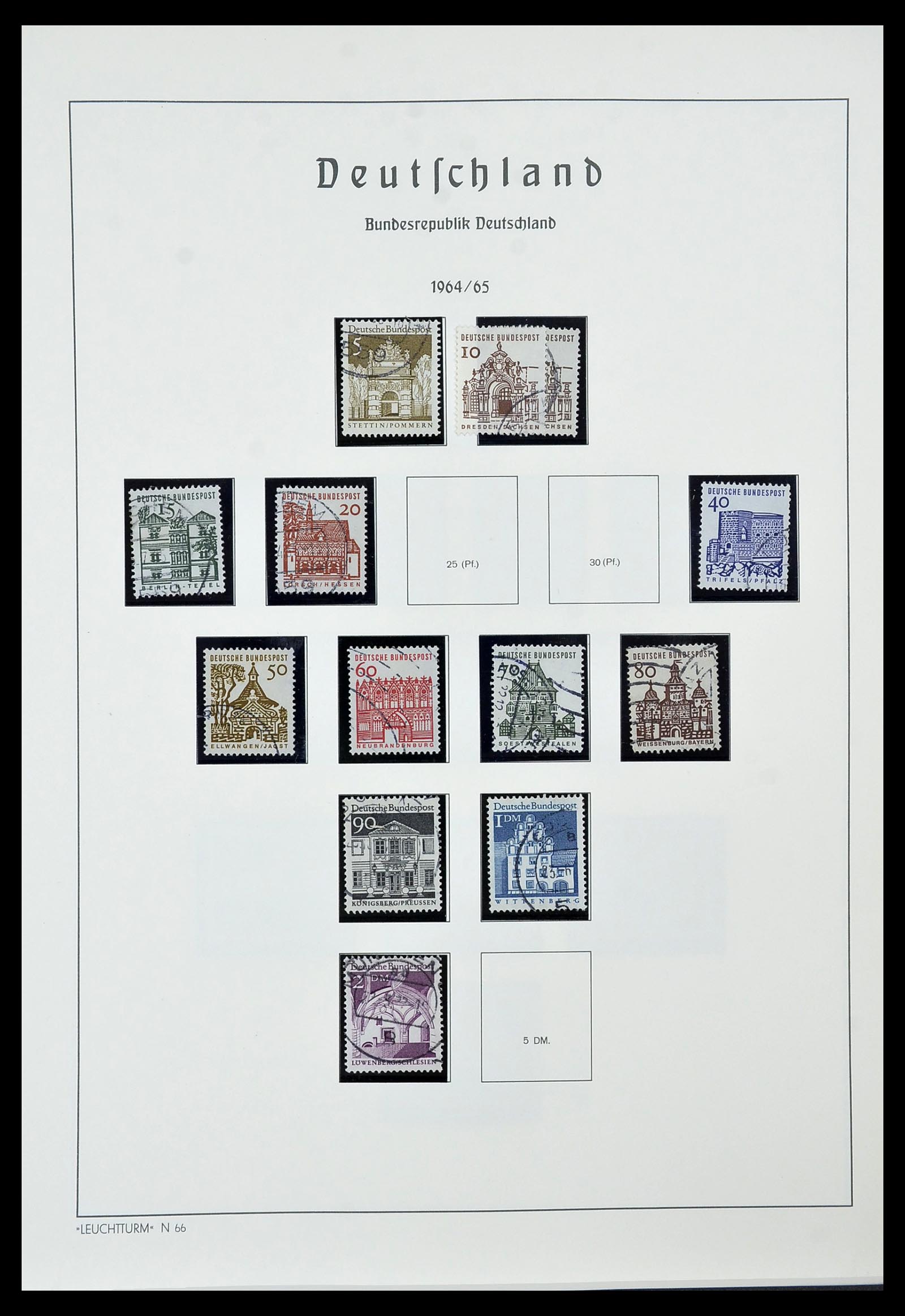 34567 030 - Postzegelverzameling 34567 Bundespost 1949-1995.