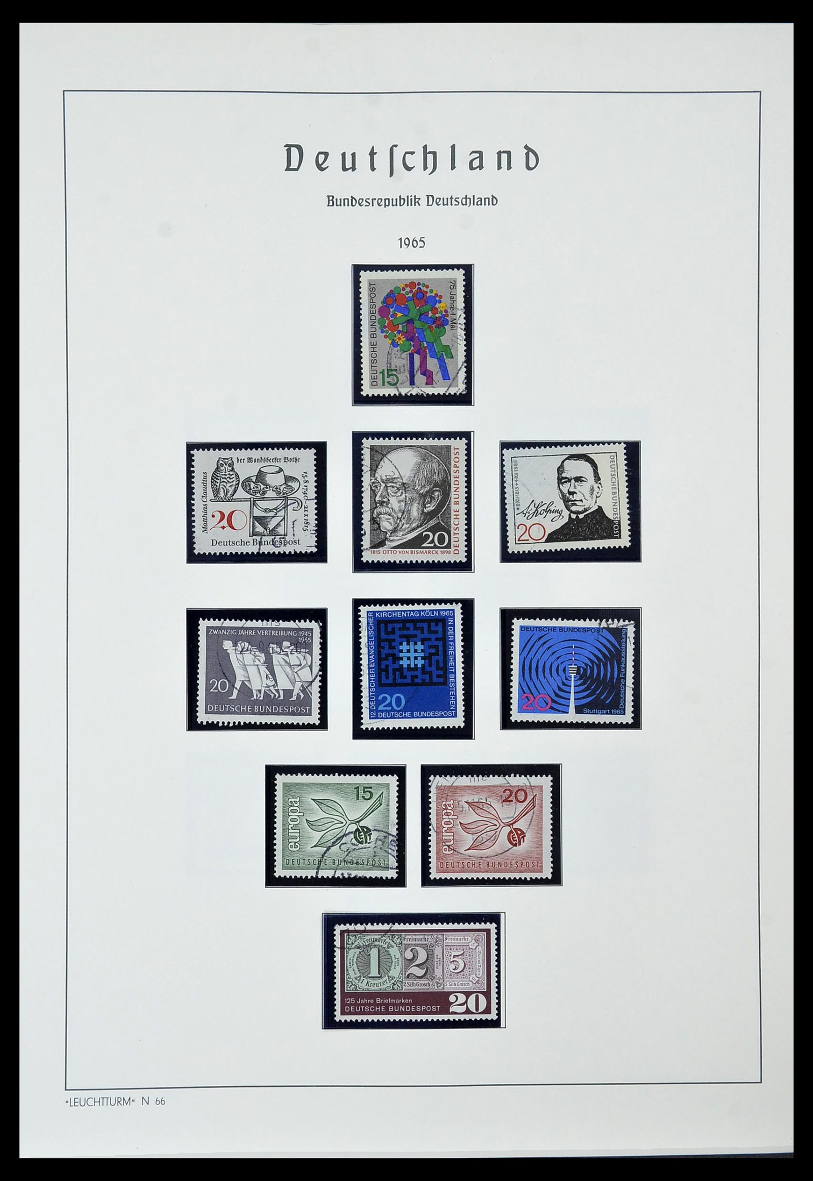 34567 033 - Postzegelverzameling 34567 Bundespost 1949-1995.