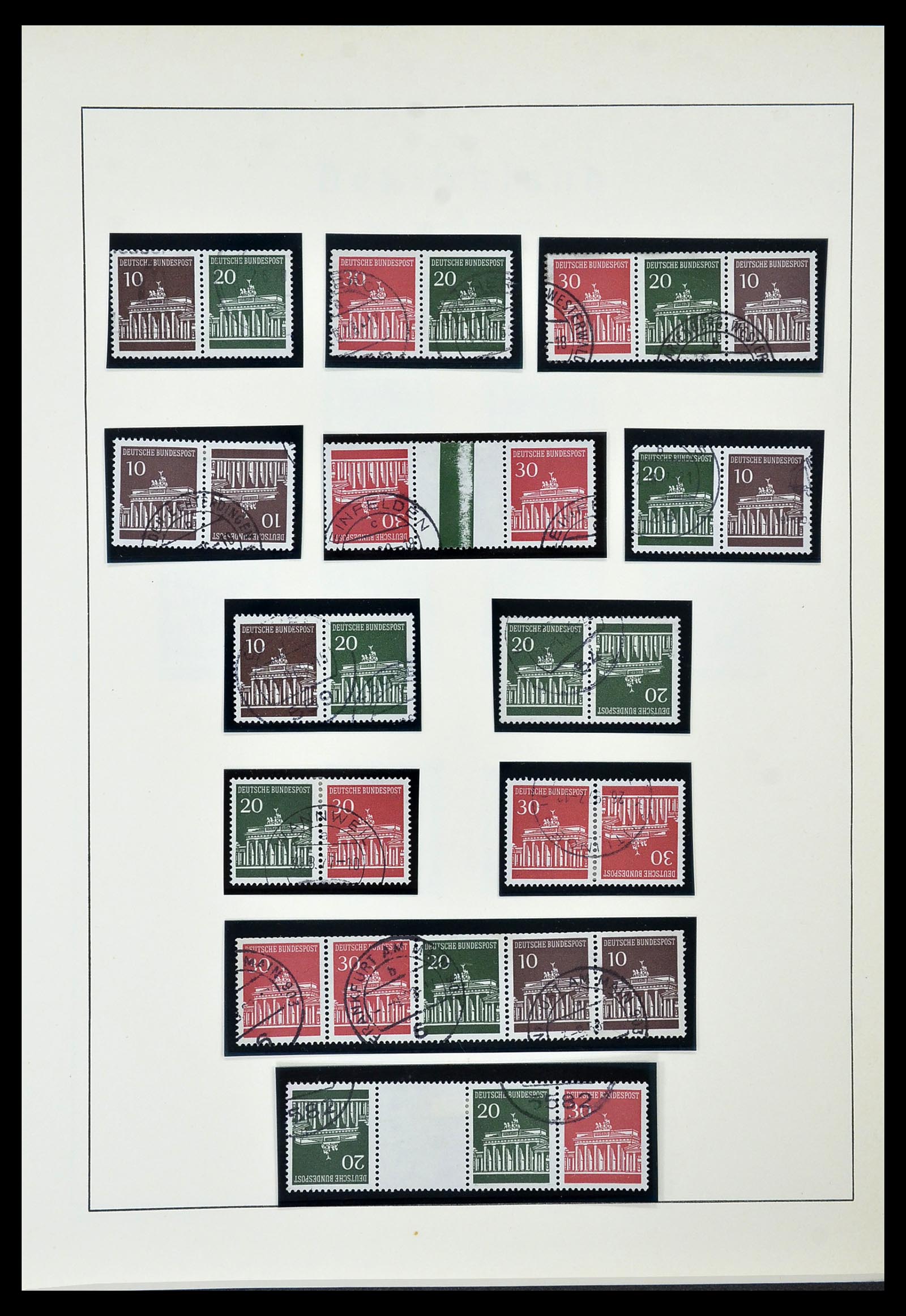 34567 037 - Stamp Collection 34567 Bundespost 1949-1995.